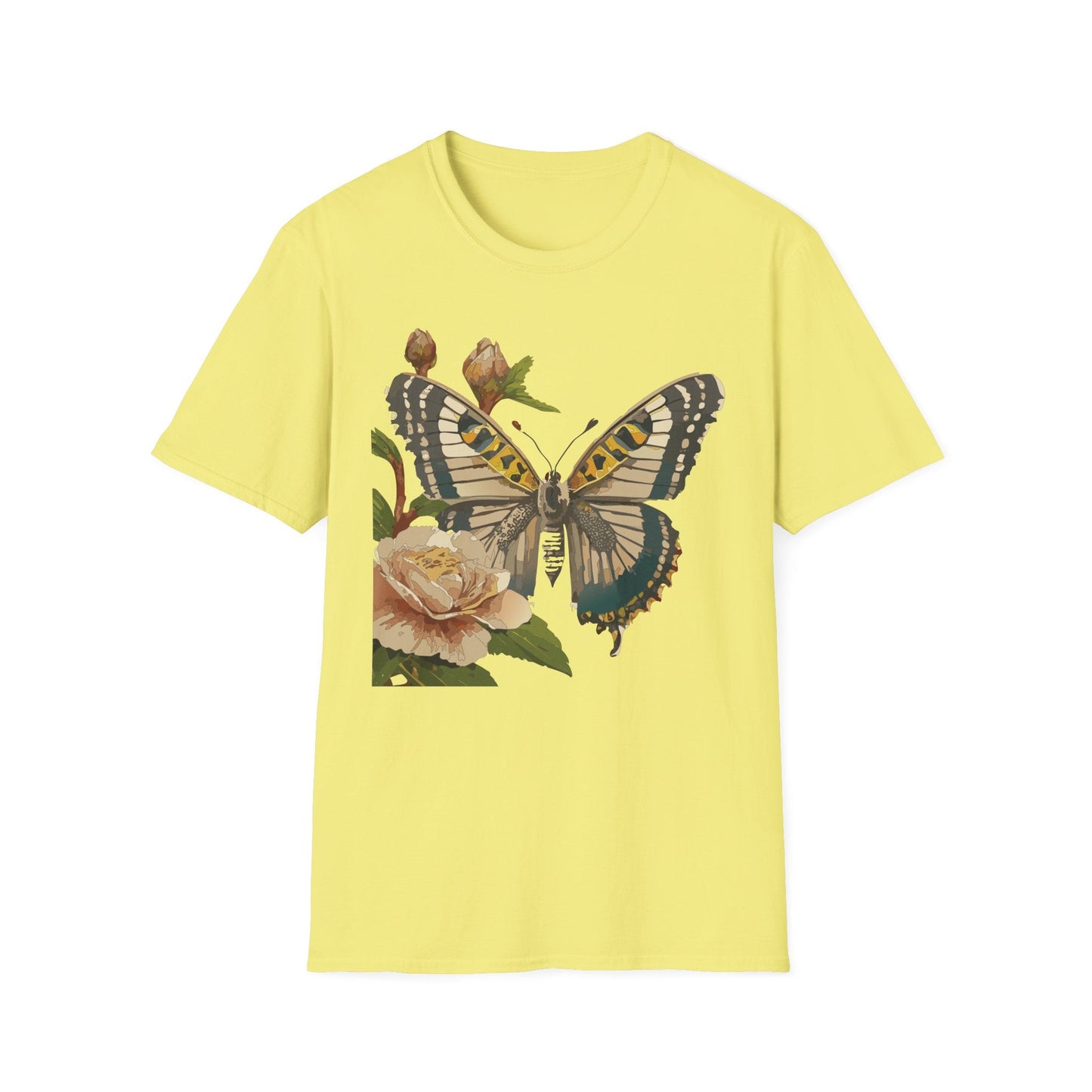Butterfly Shirt Unisex T Shirt Monarch Butterfly Gildan Softstyle 64000 Cotton Tee