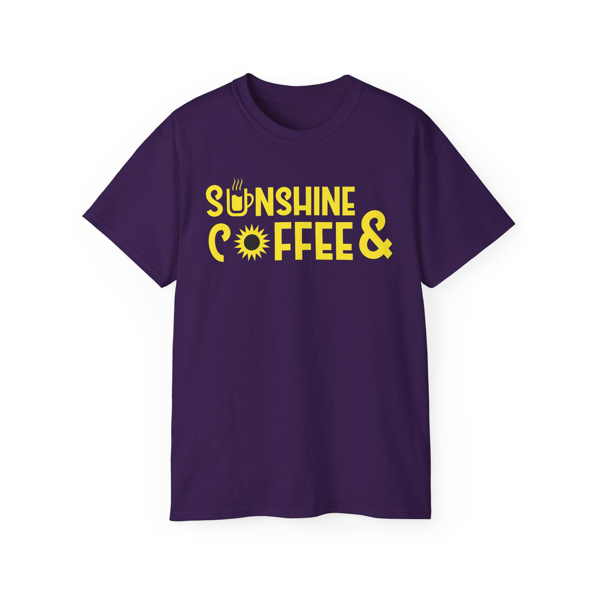 Sunshine Coffee & Tee | Yellow Sun Graphic T-Shirt
