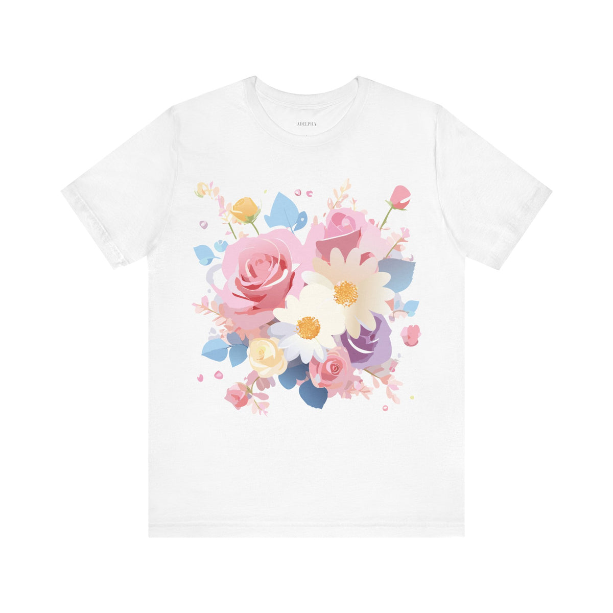 Floral Graphic Tee Shirt - Bella+Canvas Unisex 100 Cotton 4