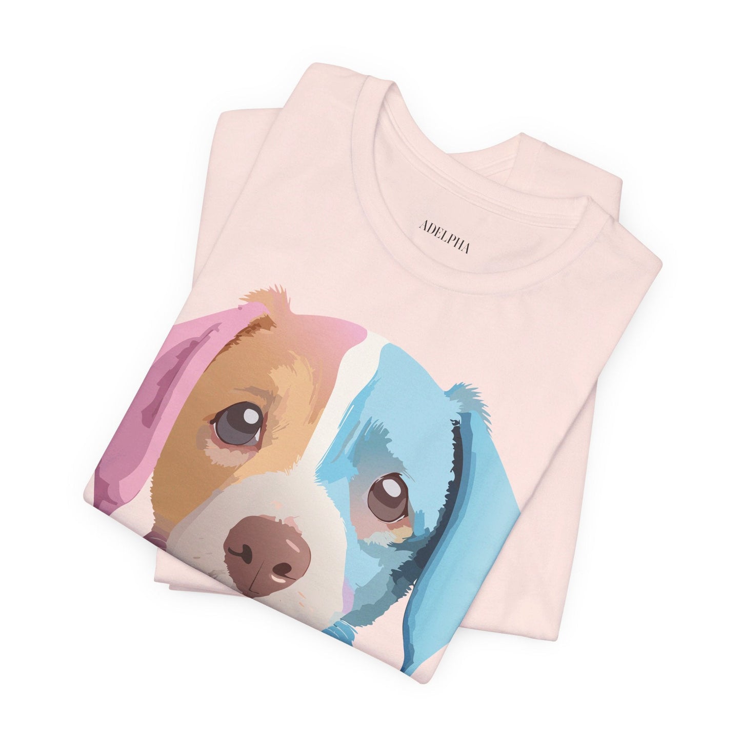 Unisex Dog Graphic Tee With Vintage Inspired Artwork By Adelpha Short Sleeve Casual Shirt