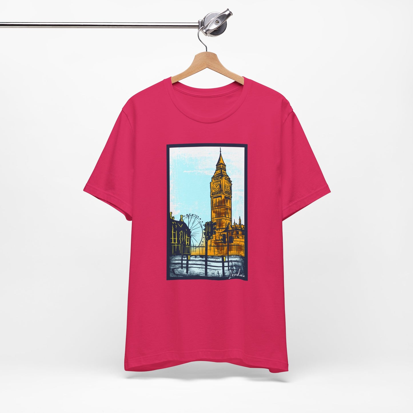 Retro Poster London Graphic Design Tee, London Shirt, Vintage Tees, Art Design T-Shirt, Graphic Tee, Retro Art Shirts
