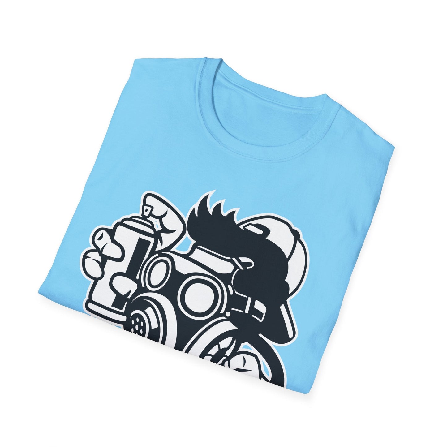 Cartoon T Shirt Unisex Animation Tee Funny Art Design Gildan Softstyle 64000 Ring Spun Cotton