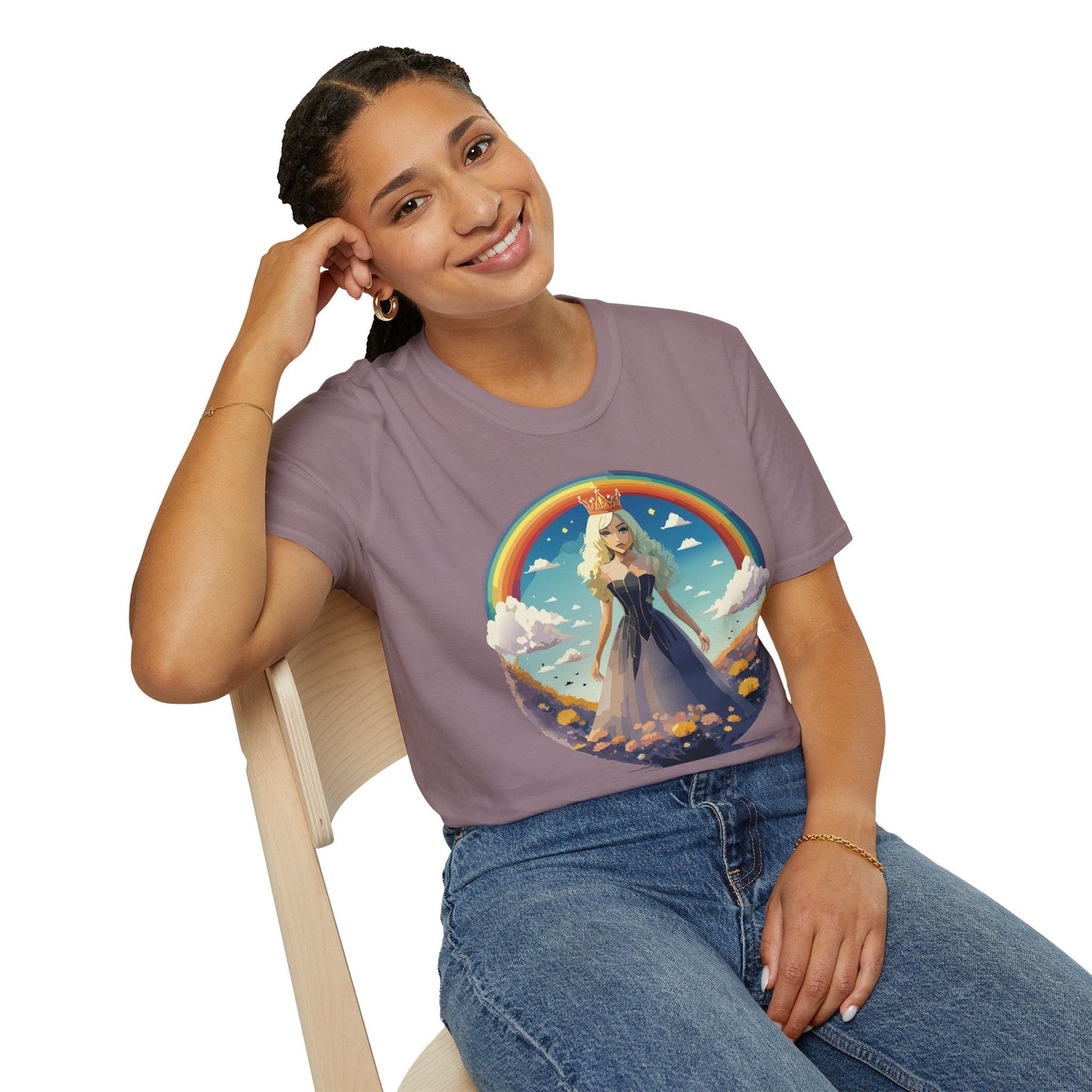 Womens Graphic T Shirt Art Design Tee 100 Percent Cotton Short Sleeve Softstyle Unisex