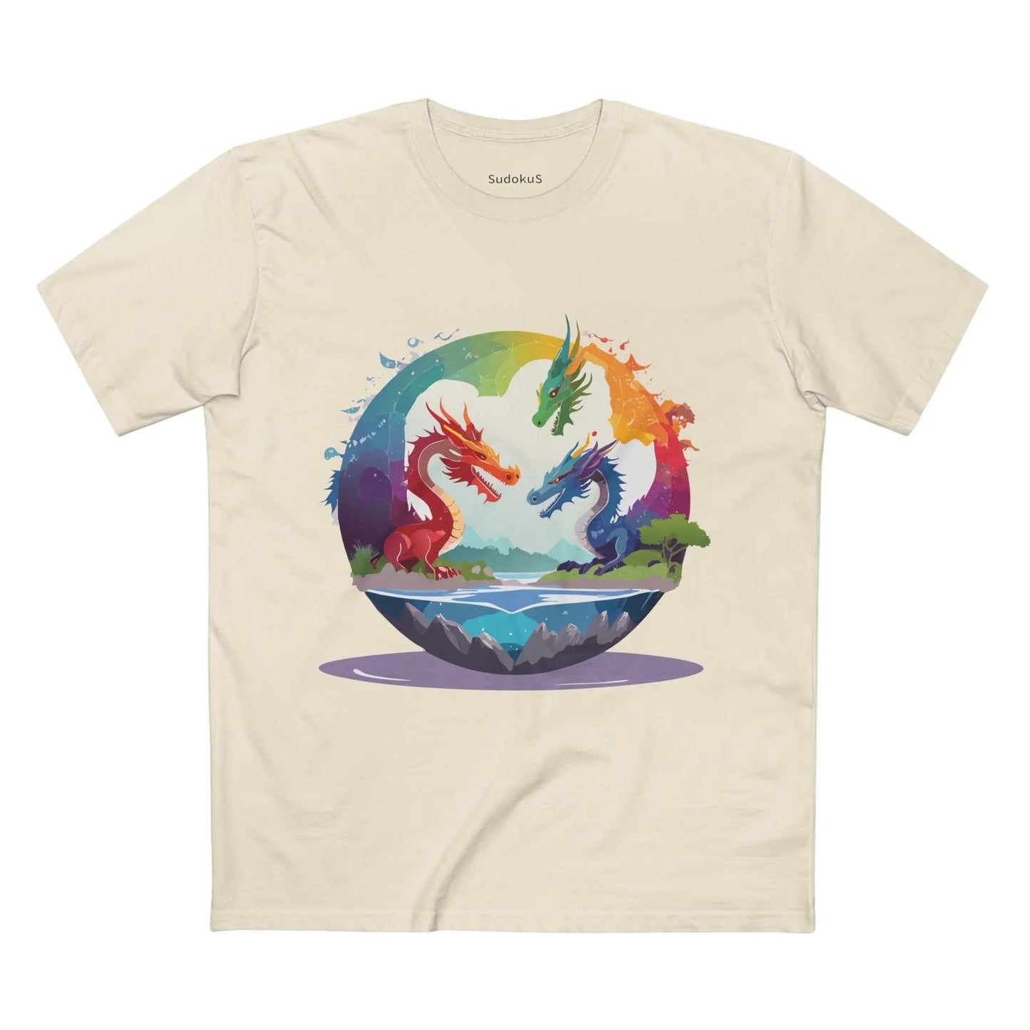 Dragon Graphic Unisex 100 Cotton Staple Tee 21