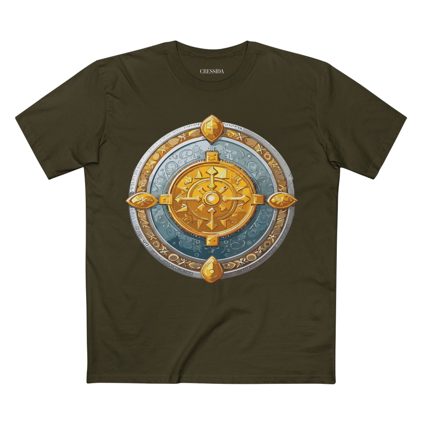 Antique Gold Coin Graphic Design T-Shirt Unisex 100 Cotton With Golden Print Artwork Tee 7