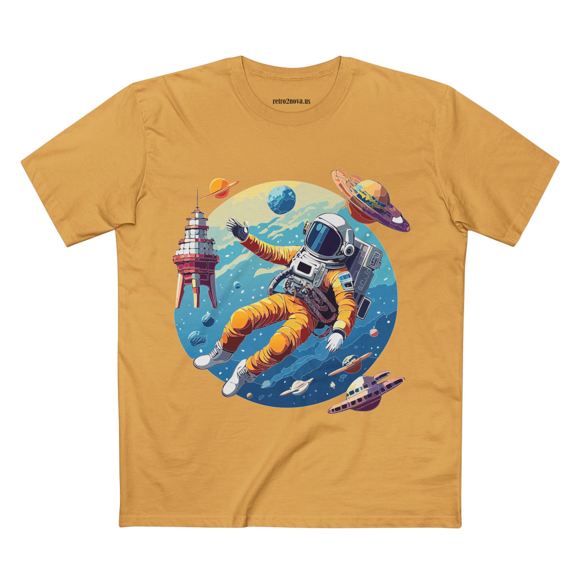 Cosmos Astronaut Graphic Tee Staple Unisex 100 Cotton Tee Shirt - CS-39