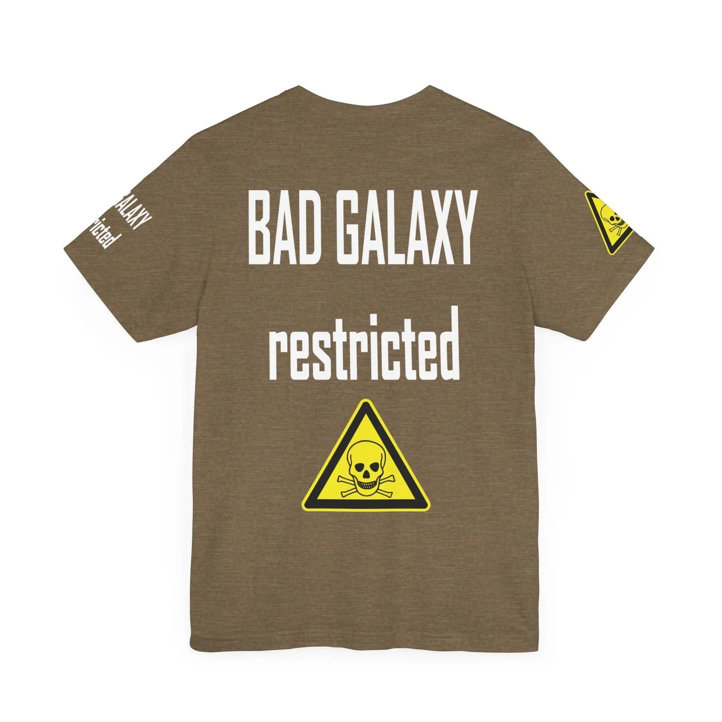 Bad Galaxy Skull T Shirt Made To Order 100 Percent Cotton Eco Friendly Inks USA Designed