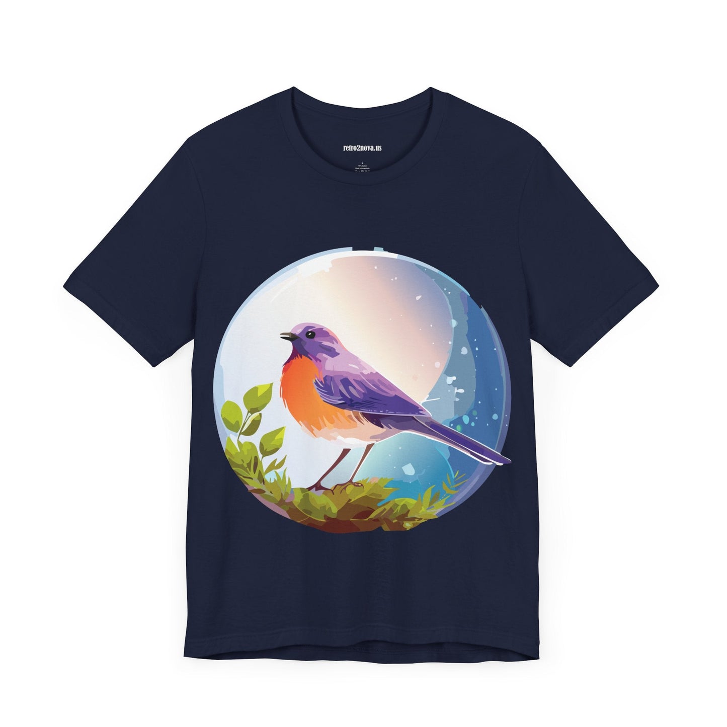 Unisex Animals And Bird Shirt Graphic Cotton T Shirt With Original Retro2Nova Art Premium Short Sleeve Tee