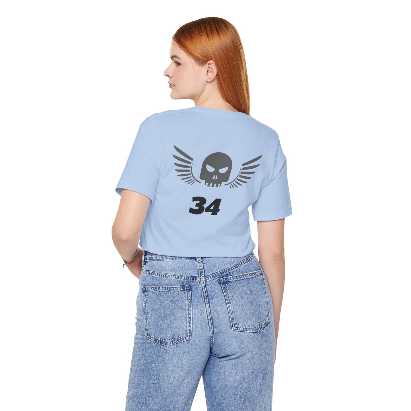 Unisex Cotton Tee Shirt with Skull