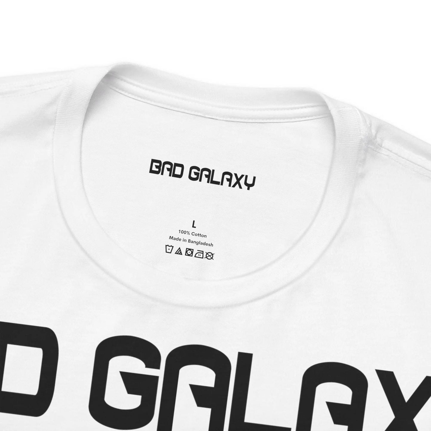 Bad Galaxy Alien Graphic Tee Shirt 100 Percent Cotton Lightweight Eco Friendly Wear