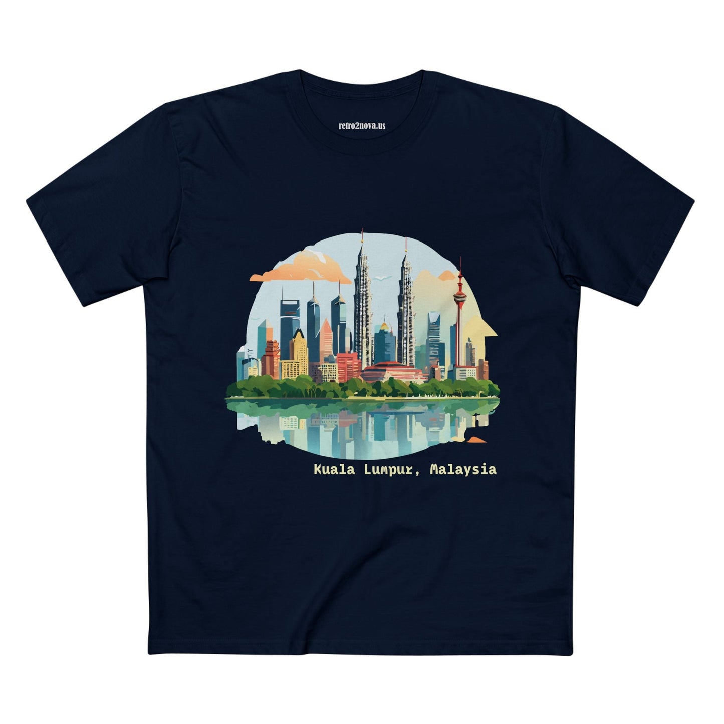 Kuala Lumpur Travel Shirt Unisex Premium Cotton Art Tee with Original Design for Travel Enthusiasts