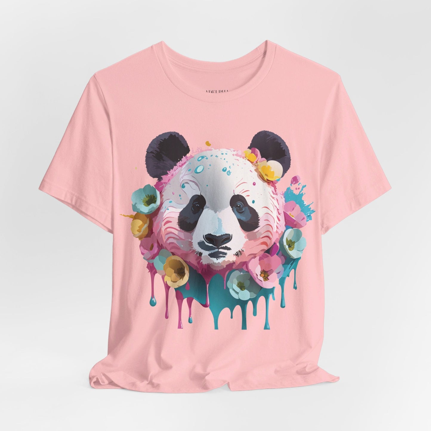 Panda Graphic Unisex 100 Cotton Vintage Art with Animal T-Shirt 6