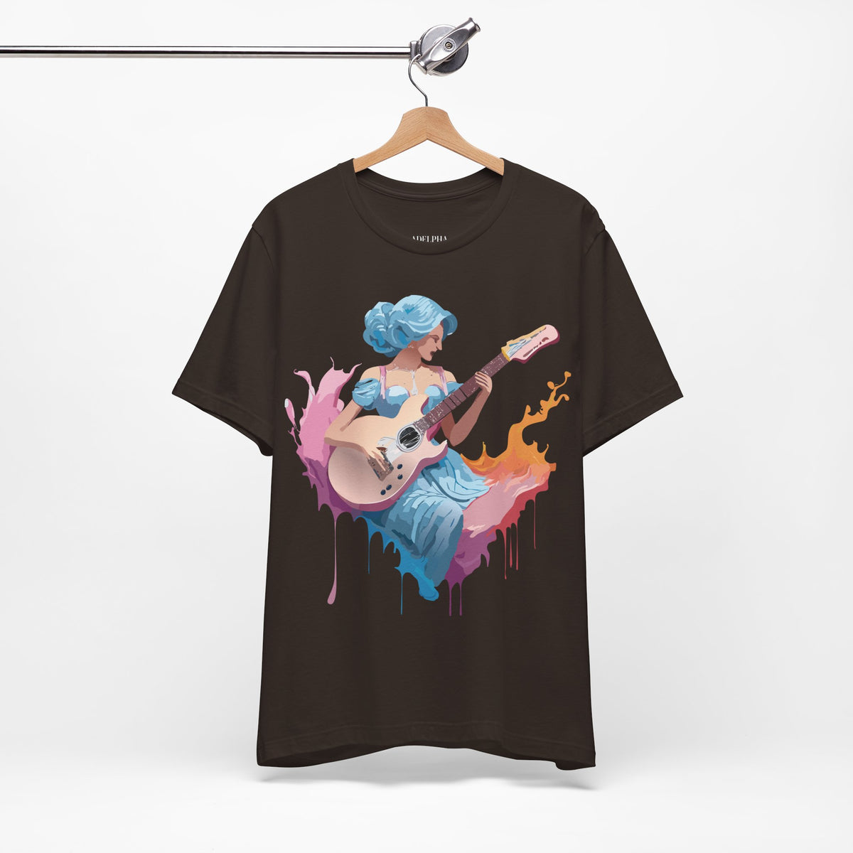 Music Graphic Unisex Cotton Bella+Canvas Tee with Art Design m94