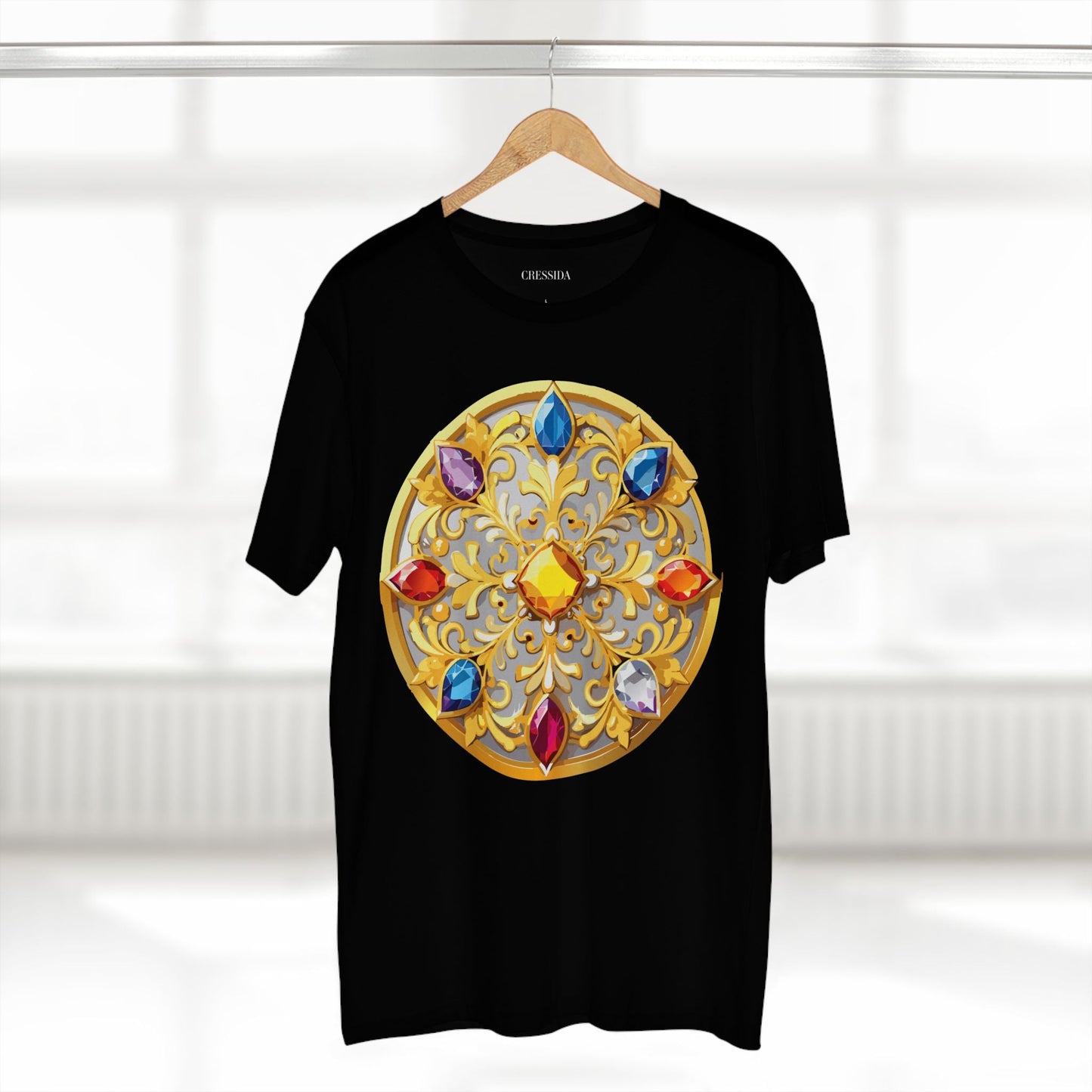 Medallion Graphic T-Shirt Unisex 100 Cotton With Gold Art Design Medal Tee 4