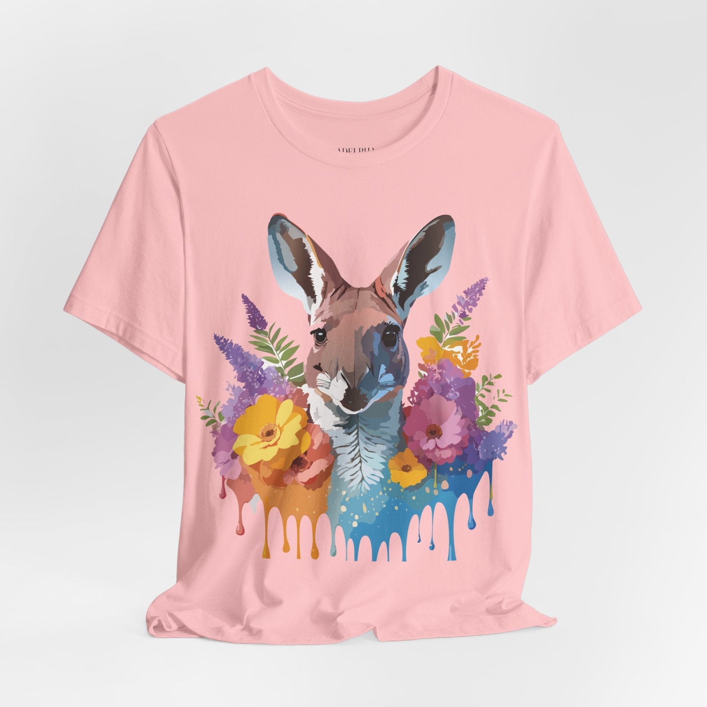 Kangaroo Graphic Unisex 100 Cotton Vintage Animal Artwork Tee 8