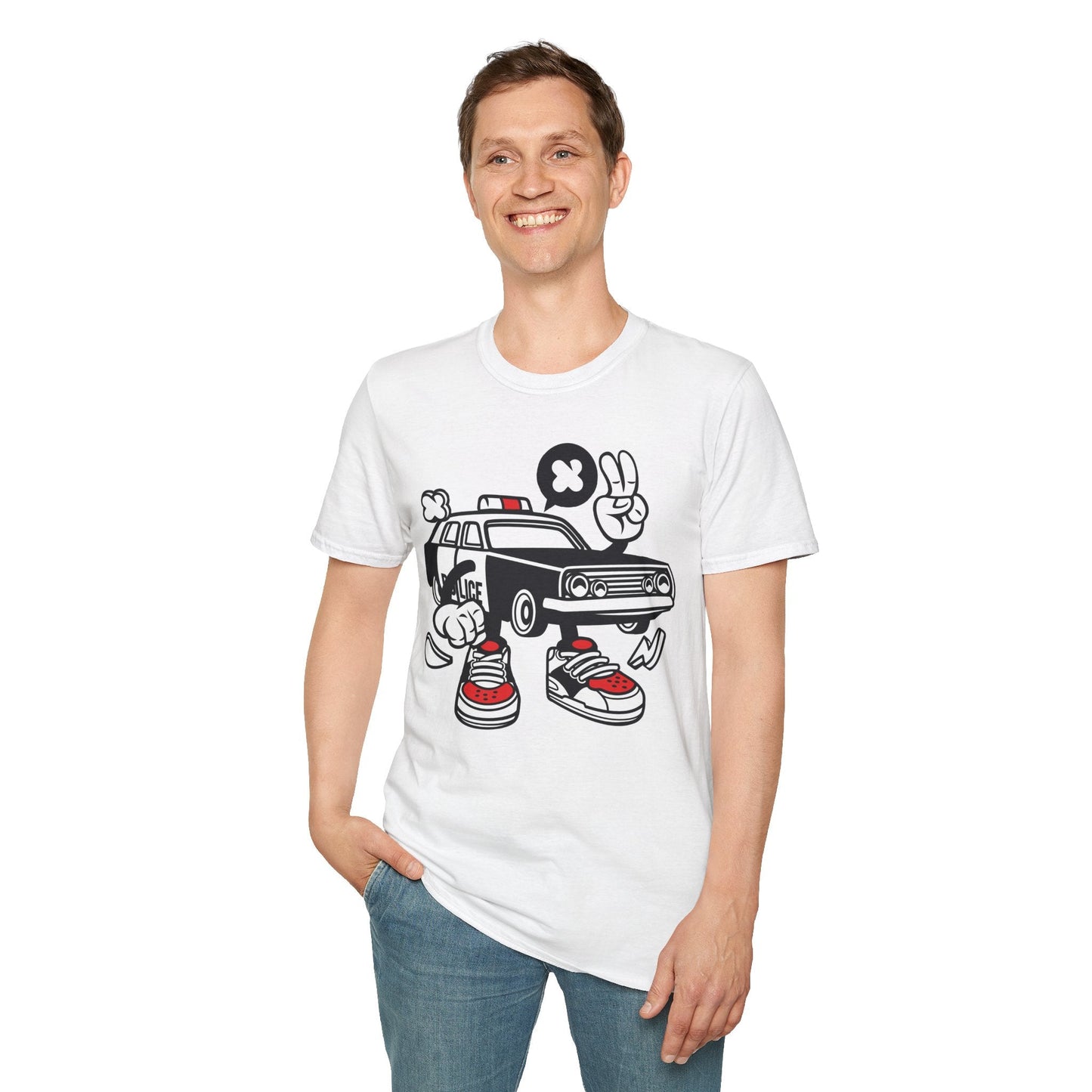 Cartoon T Shirt Animation Tee Funny Unisex Gildan Softstyle 64000 Cotton Tee Comfort