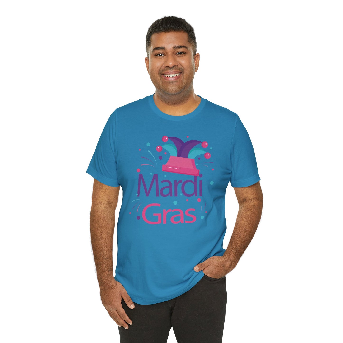 Tee-shirt en coton unisexe pour Mardi Gras