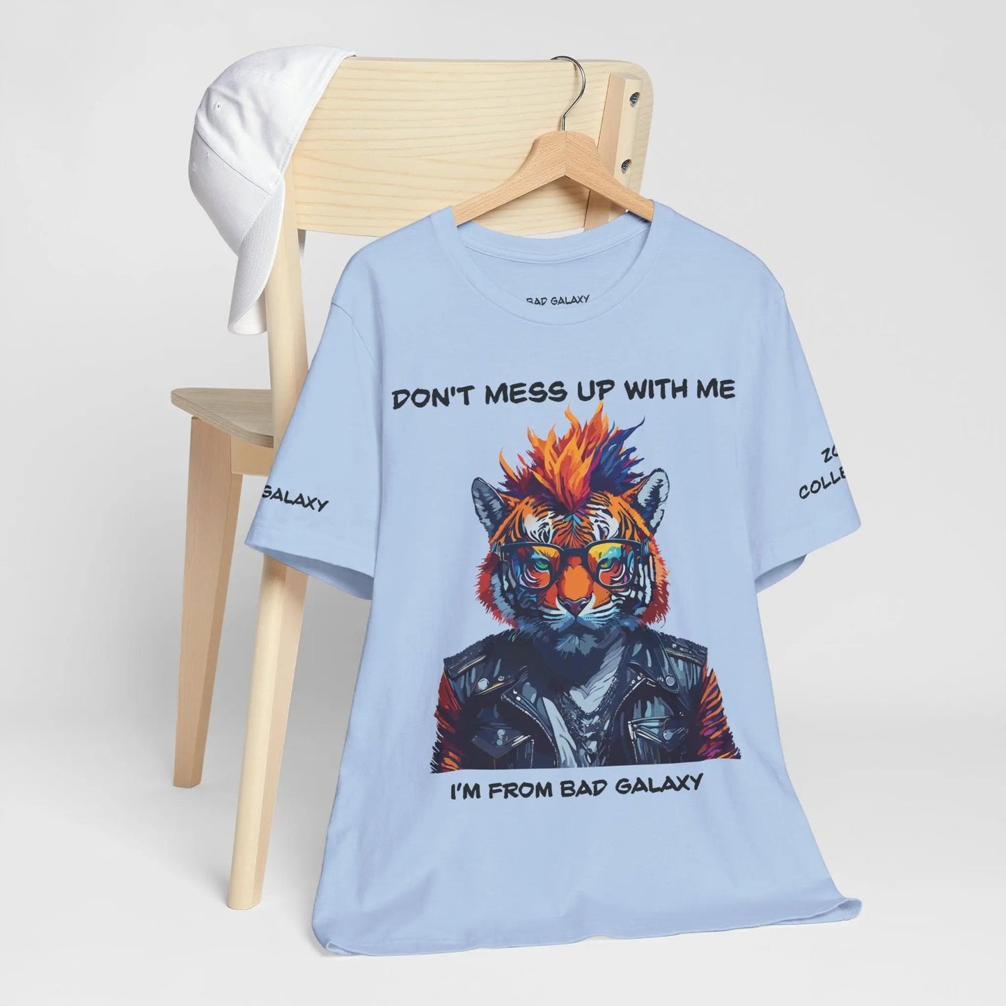 Bad Galaxy Animal T Shirt 100 Percent Cotton Eco Friendly Ink Made in USA Durable Stitching