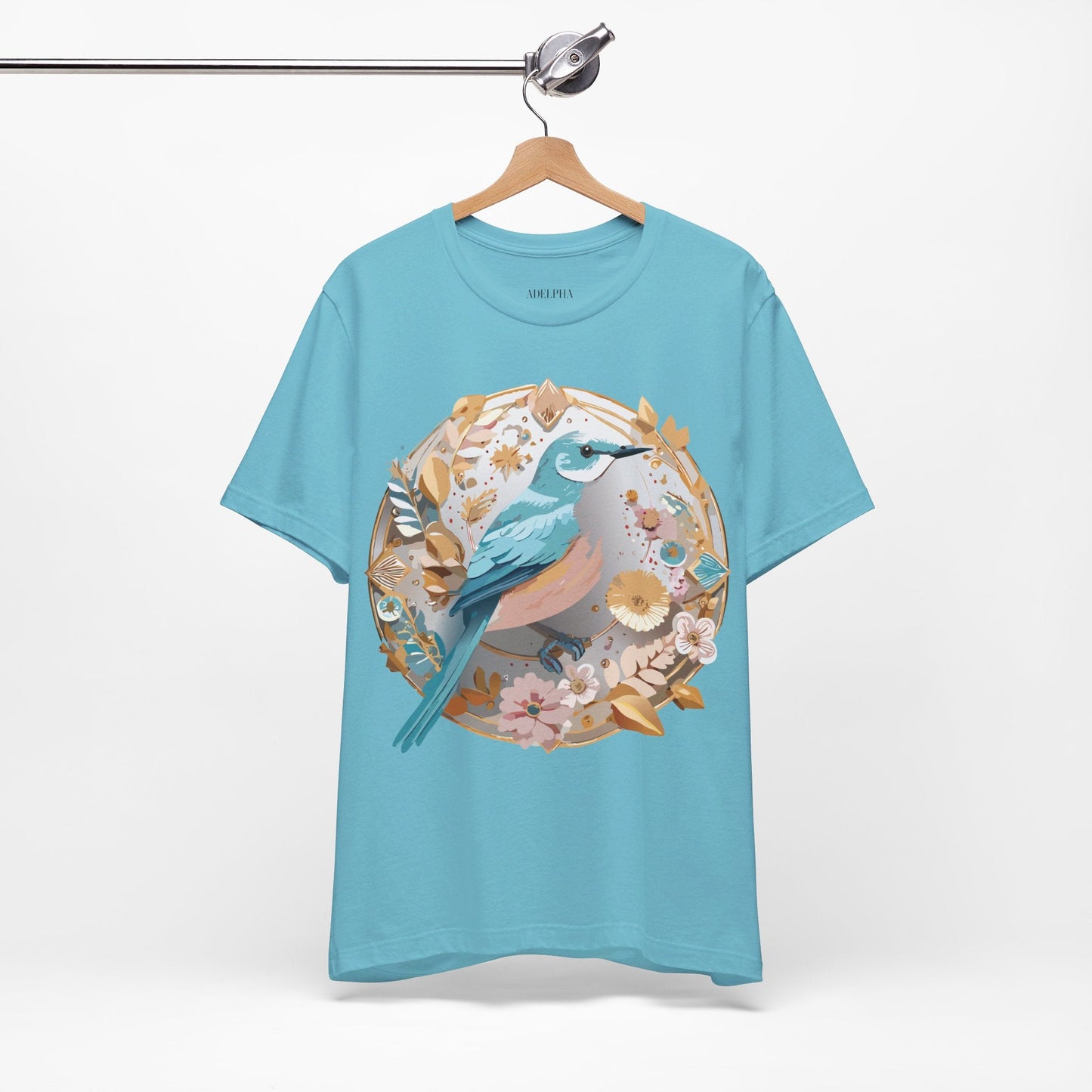 Adelpha Medallion Shirt Unisex Graphic Tee With Vintage Inspired Artwork Short Sleeve Jersey