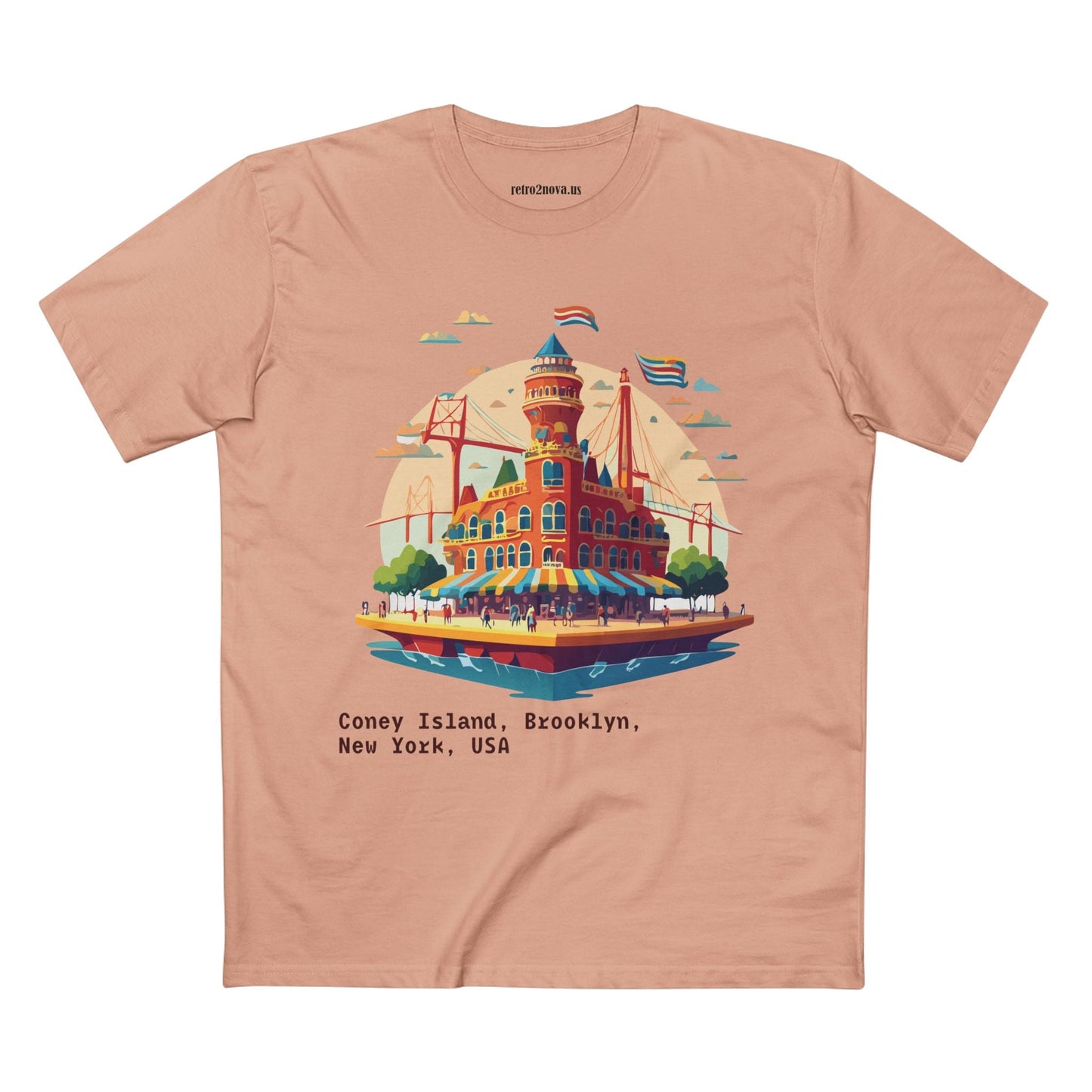 Unisex Brooklyn Travel Shirt With Original Art Design Premium Cotton Tee TT18 For Tourists