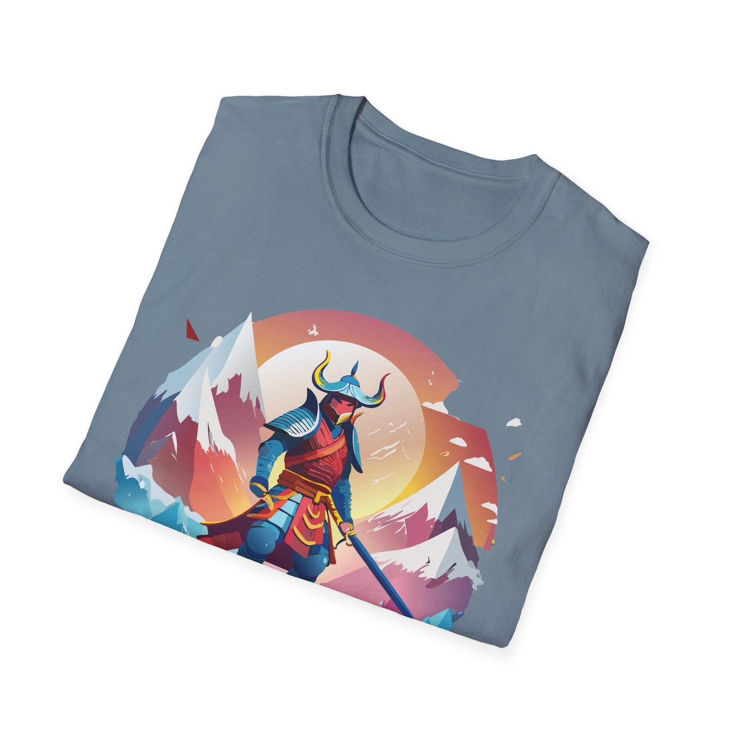 Samurai Style T Shirt Unisex Softstyle 64000 100 Percent Ring Spun Cotton Comfortable Tee