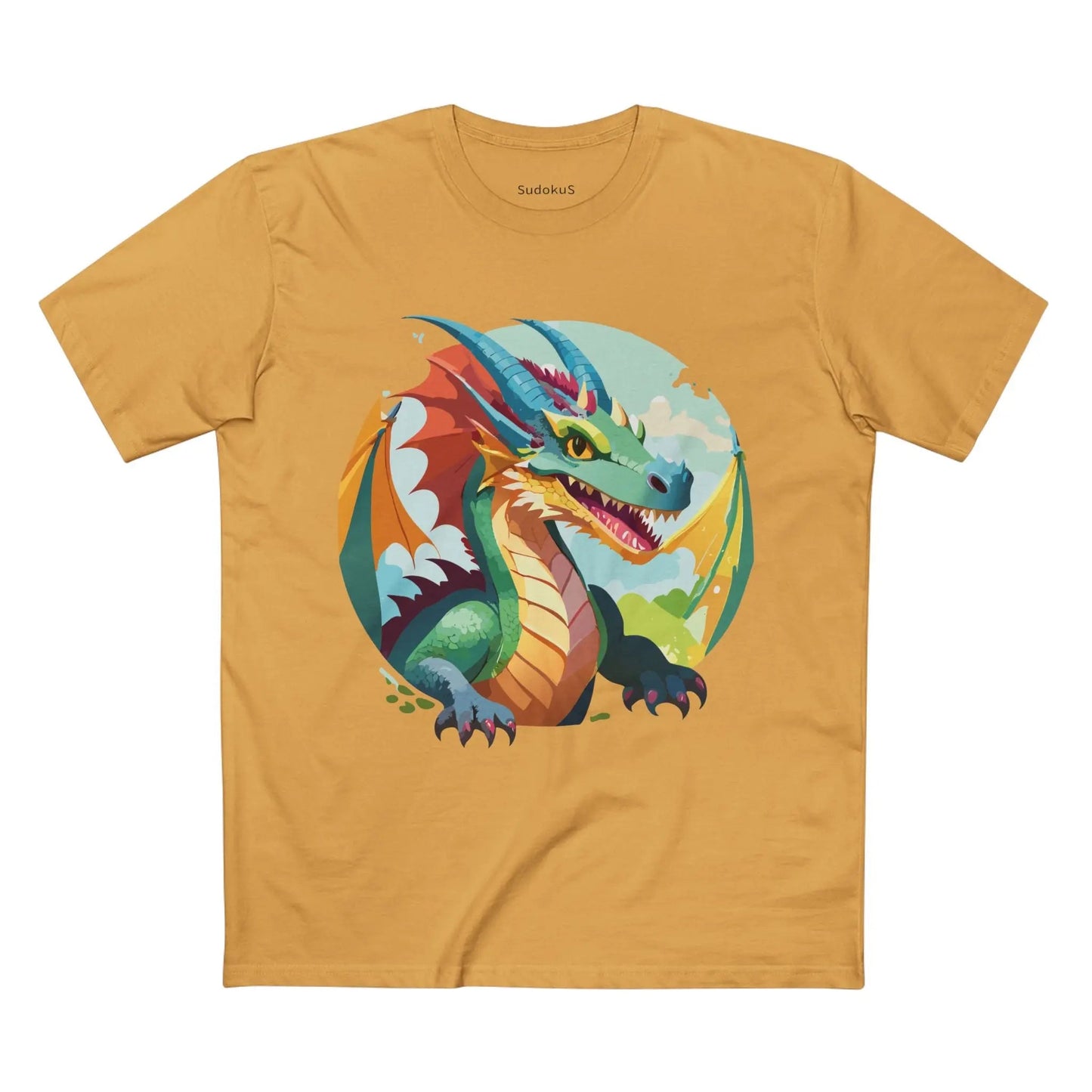 Dragon Graphic Unisex 100 Cotton Staple Tee 30