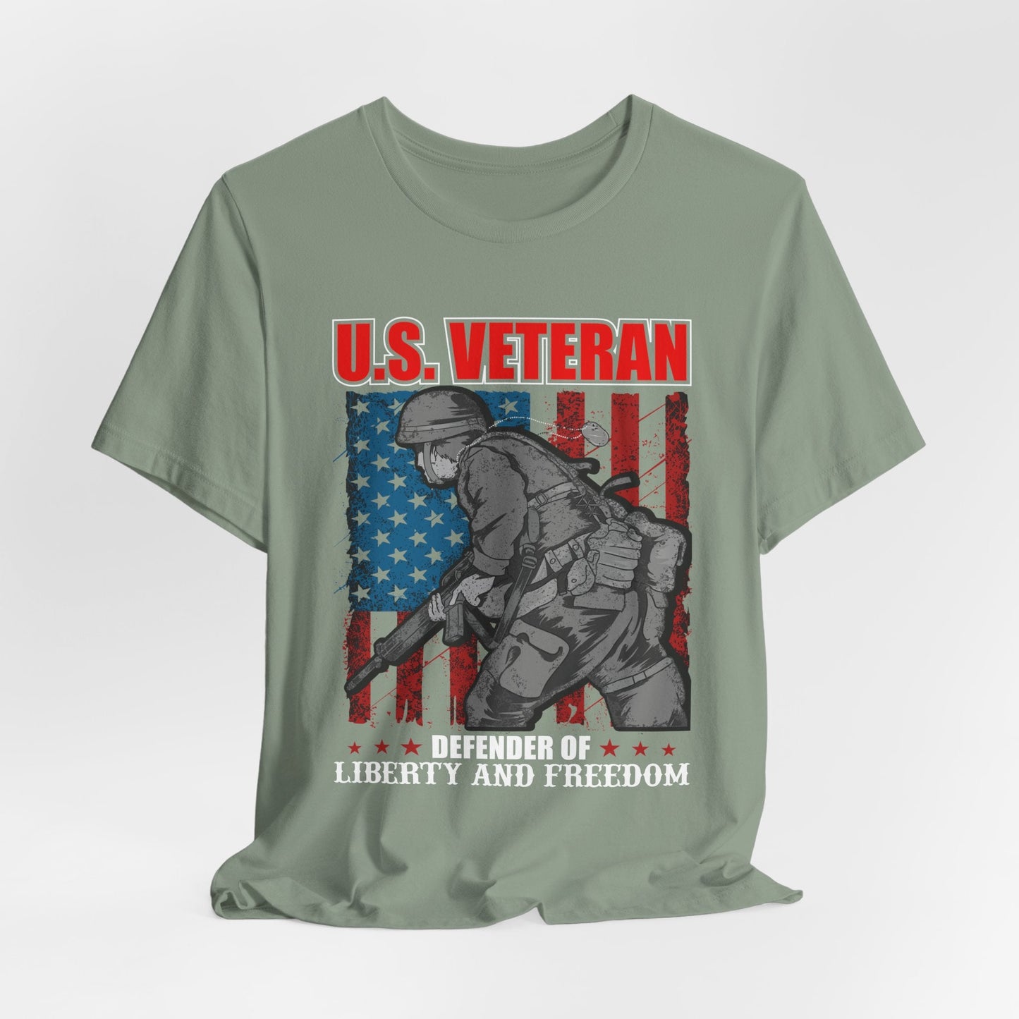 Army Veteran Patriotic Graphic Design Unisex Cotton T-Shirt v31
