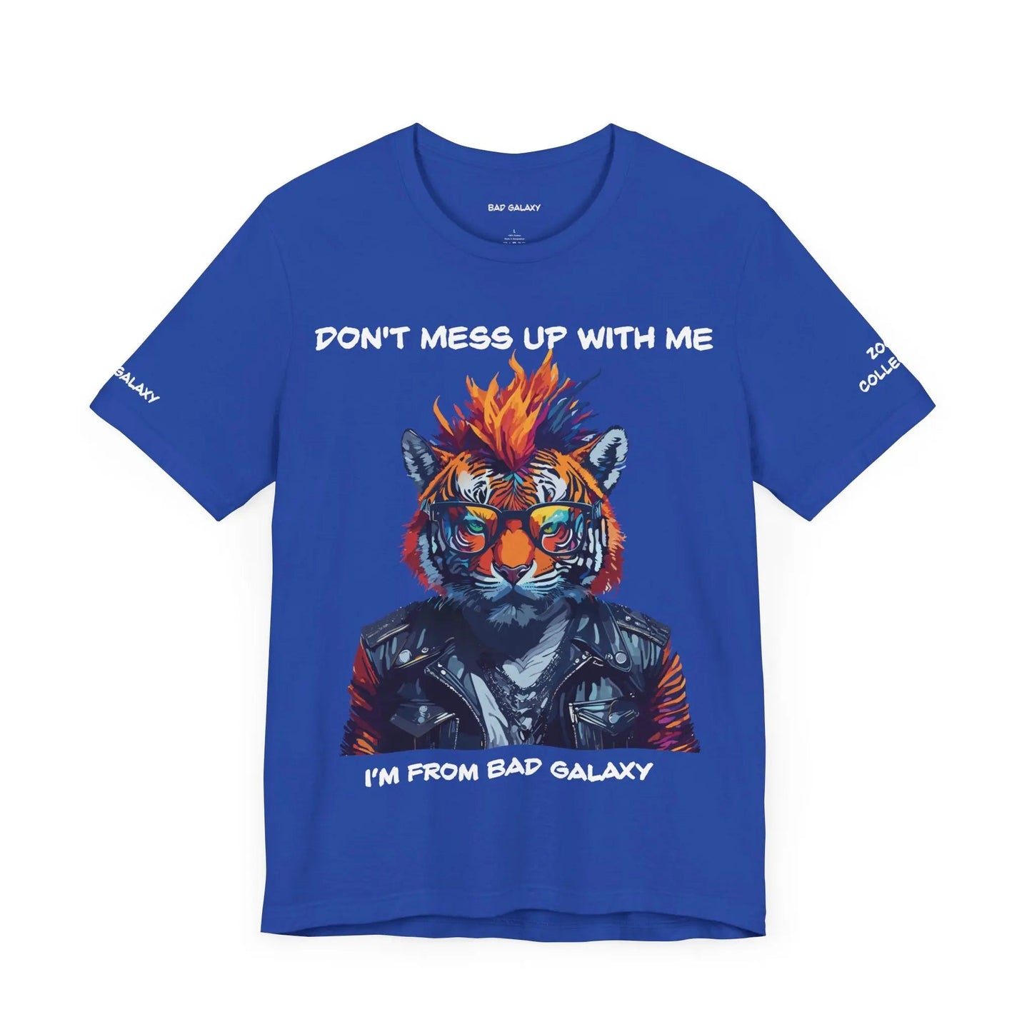 Bad Galaxy Animal T Shirt 100 Percent Cotton Eco Friendly Ink Made in USA Durable Stitching