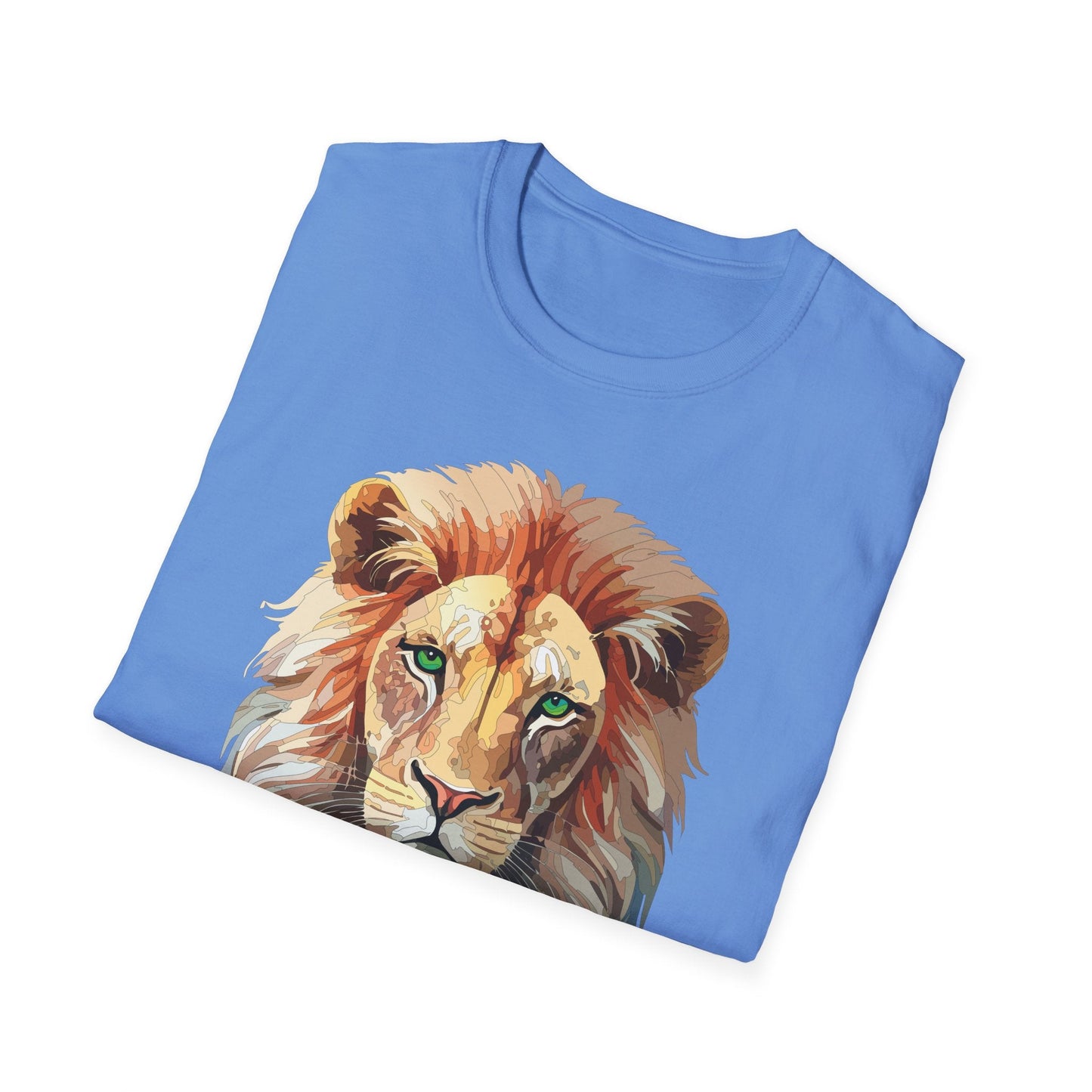 Lion Shirt Unisex Animal Tee Gildan Softstyle 64000 Cotton Tee