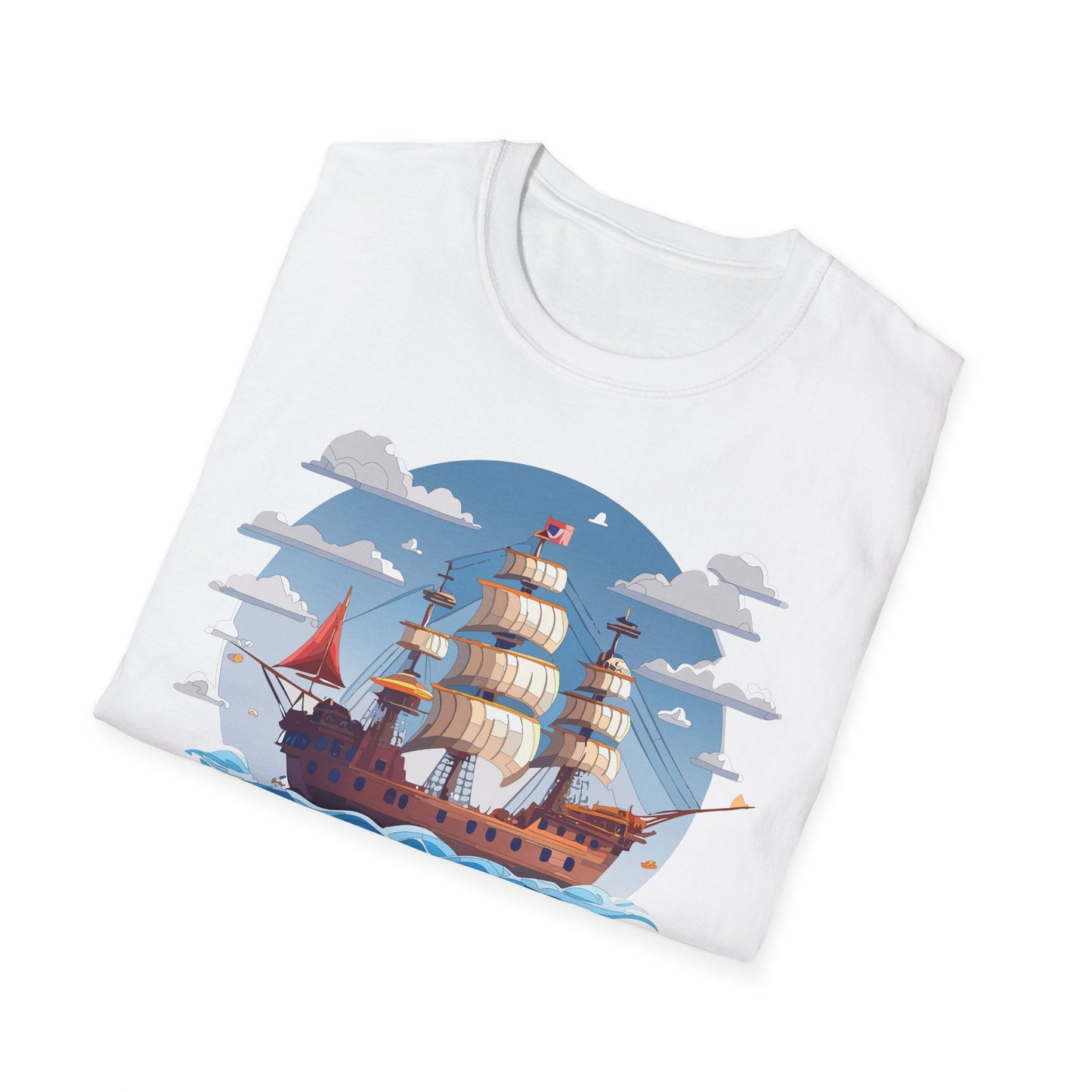 Ship T Shirts Frigate T Shirts Vessel Tee Shirt Unisex Softstyle Cotton Tee Gildan 64000