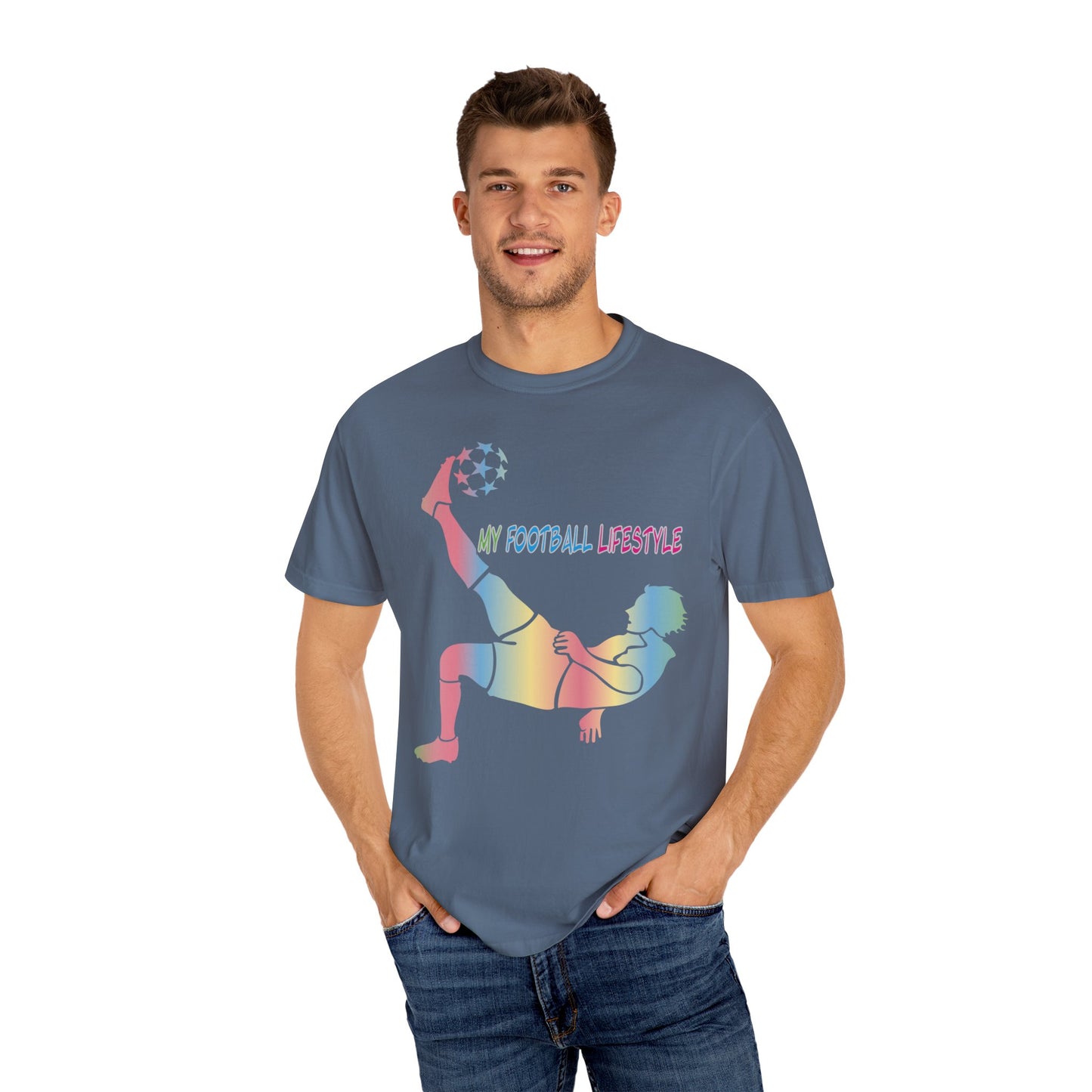 Unisex T-shirt with sports art design