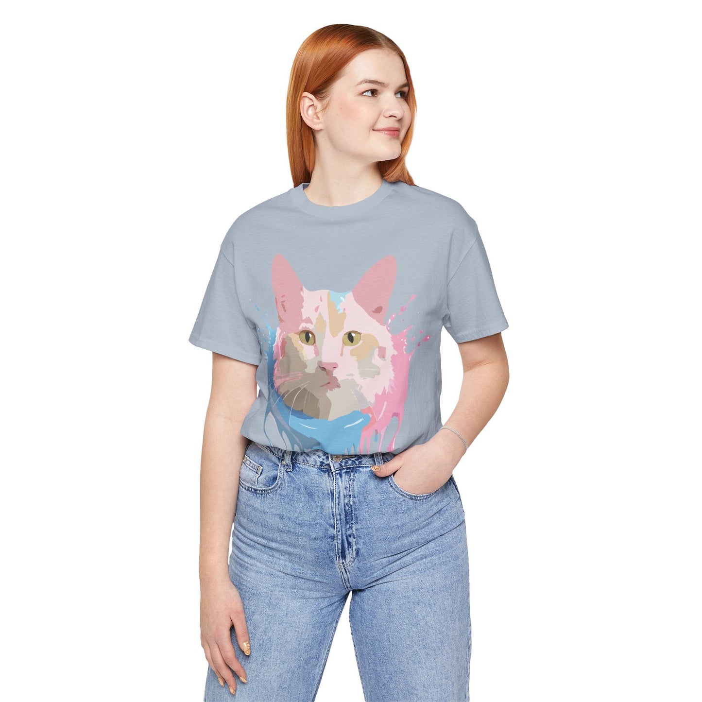 Cat Graphic Tee Unisex Vintage Style Shirt Adelpha Art Design