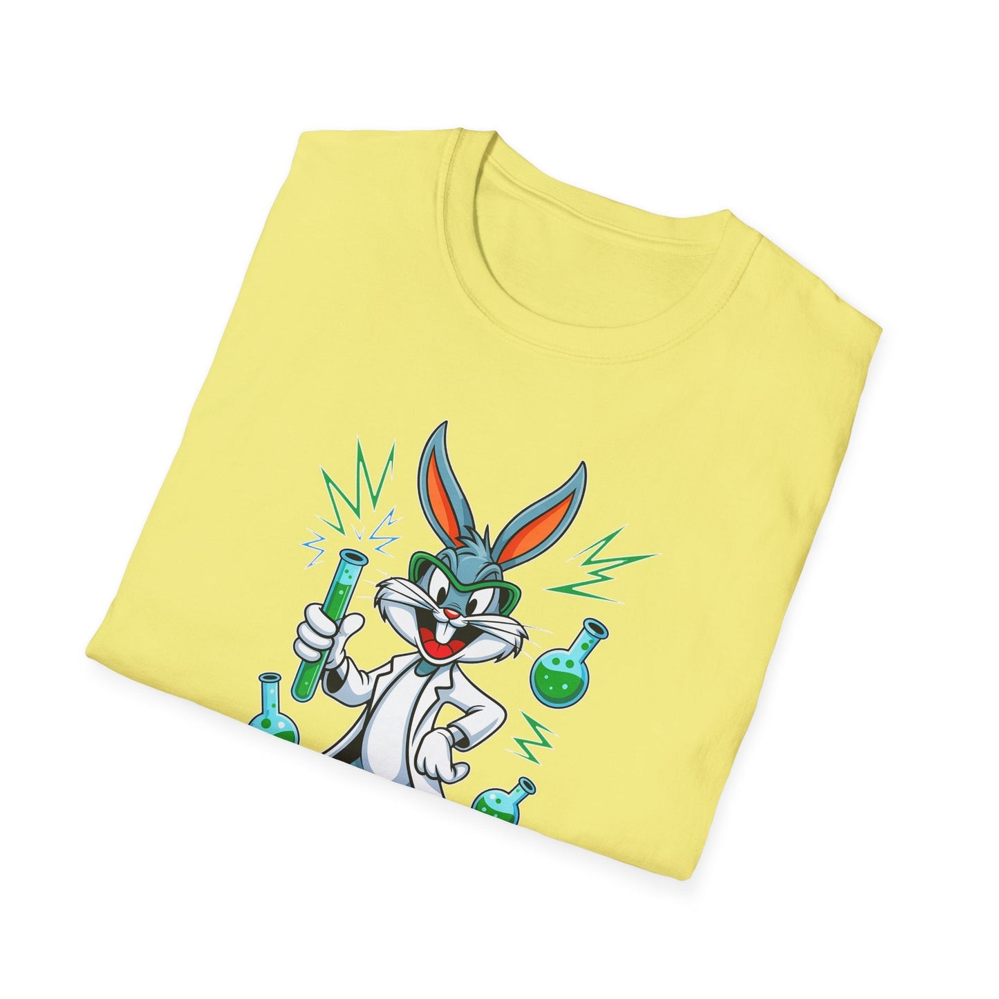 Bugs Bunny T Shirt Unisex Softstyle Cartoon Tee 100 Percent Ring Spun Cotton Graphic Artwork