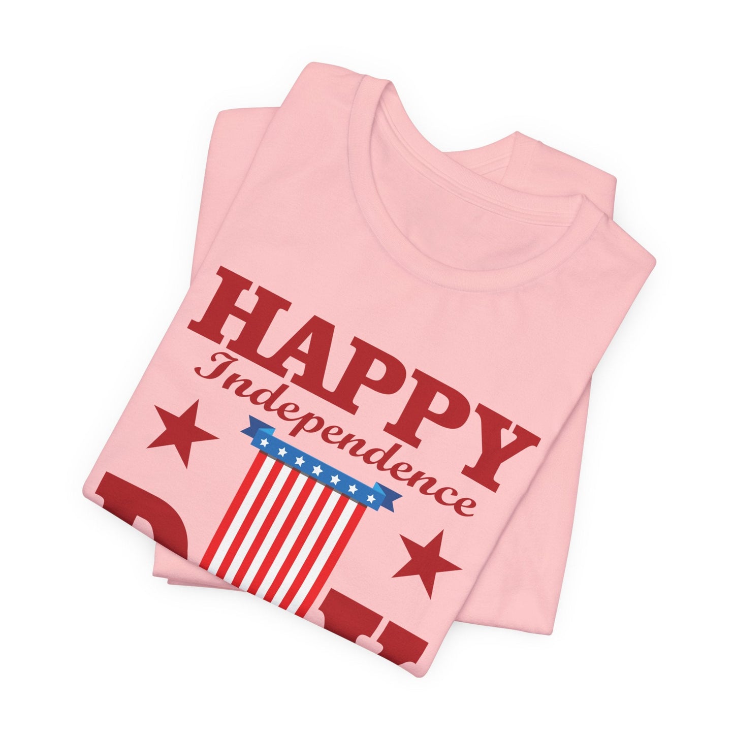 Happy Independence Day Graphic Unisex Cotton T-Shirt 018