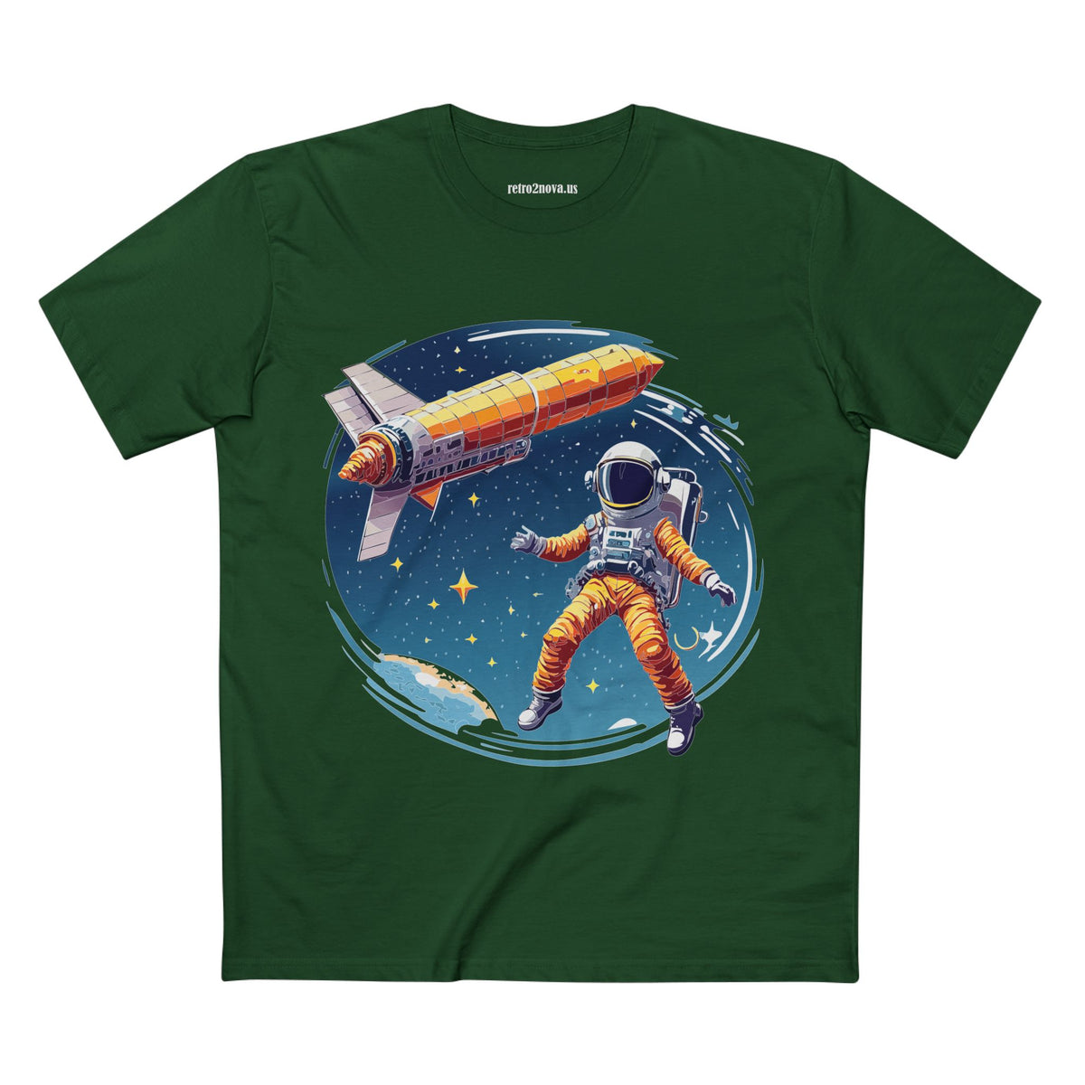 Cosmos Astronaut Graphic Tee Staple Unisex 100 Cotton Tee Shirt - CS-40
