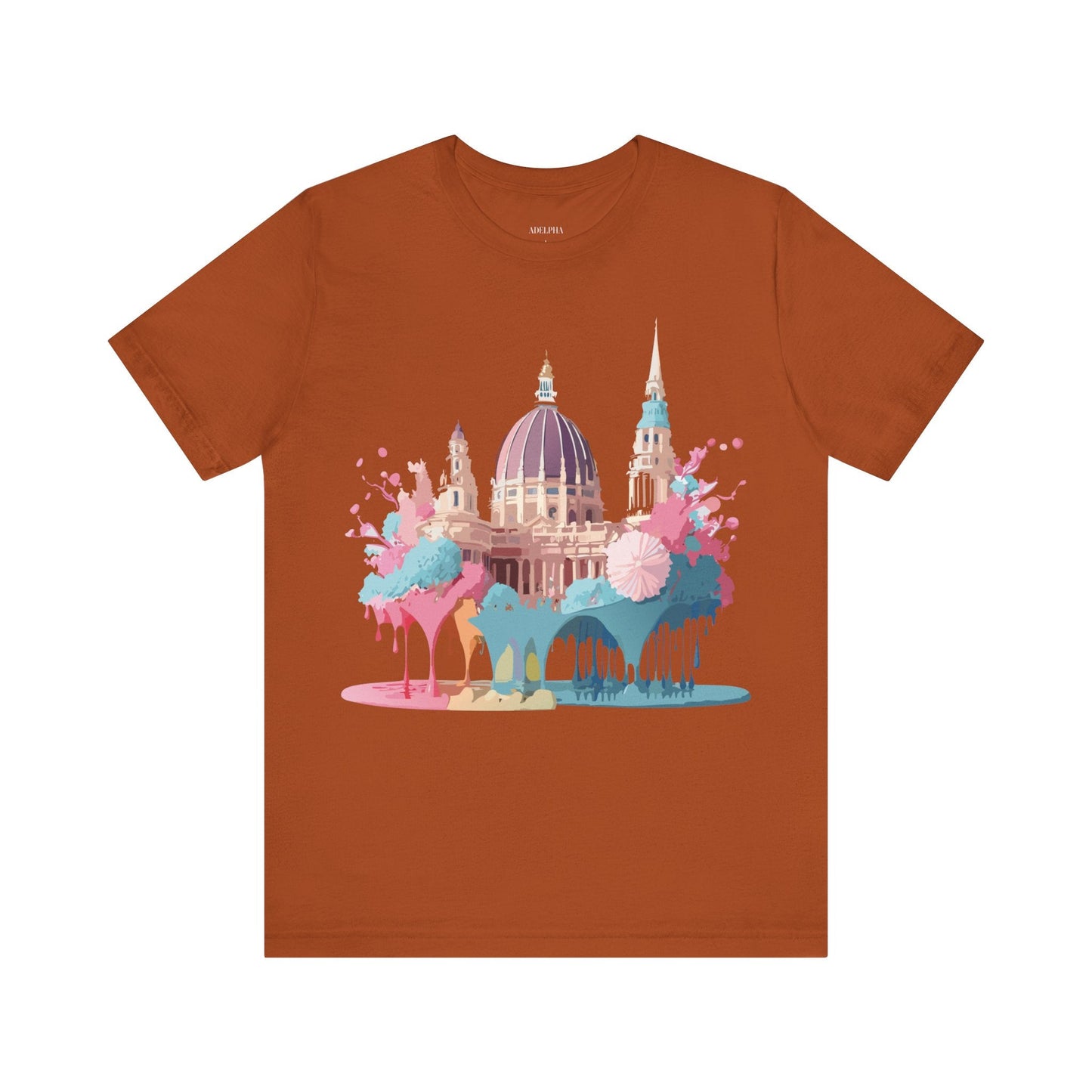Tourist Shirt With Vienna Graphic Tee Unisex Short Sleeve Art Design Adelpha Vintage Artwork