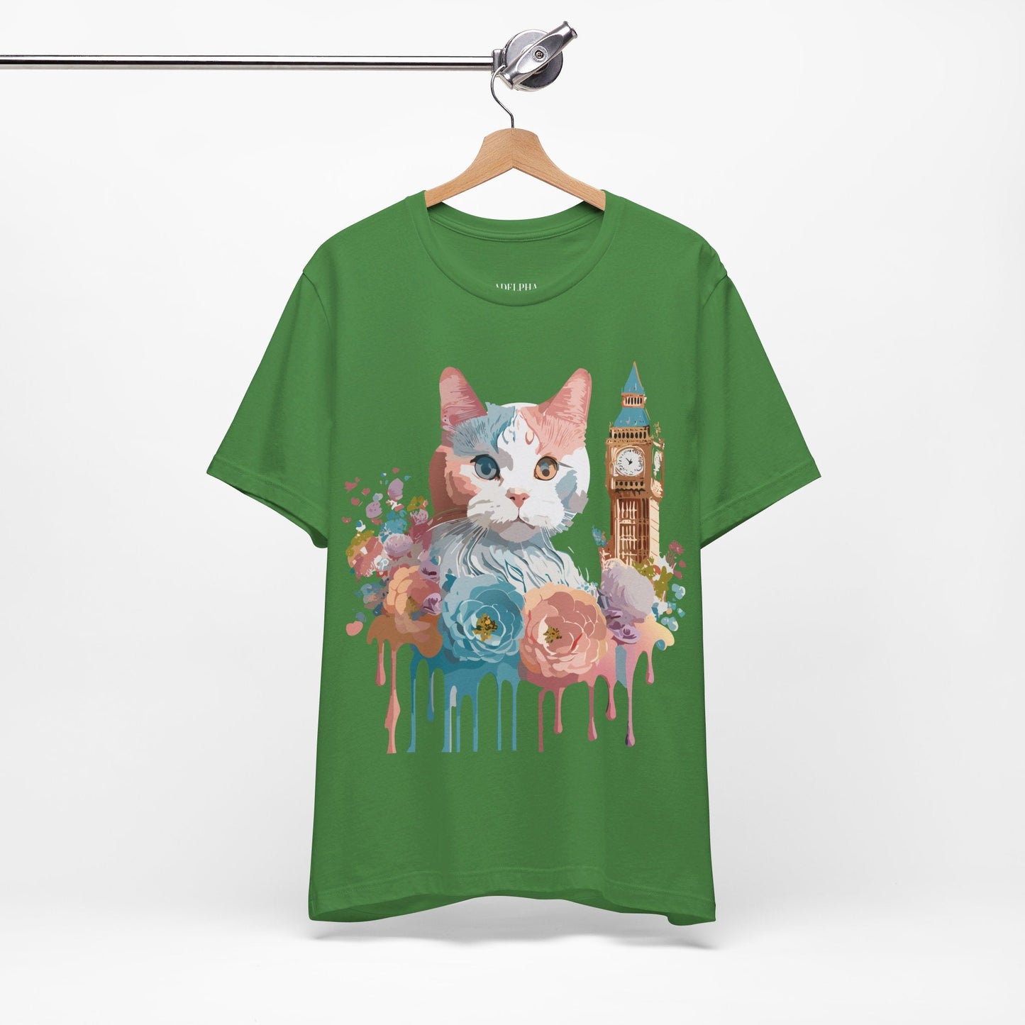 Unisex Cat Graphic Tee With Vintage Inspired Art By Adelpha Brand