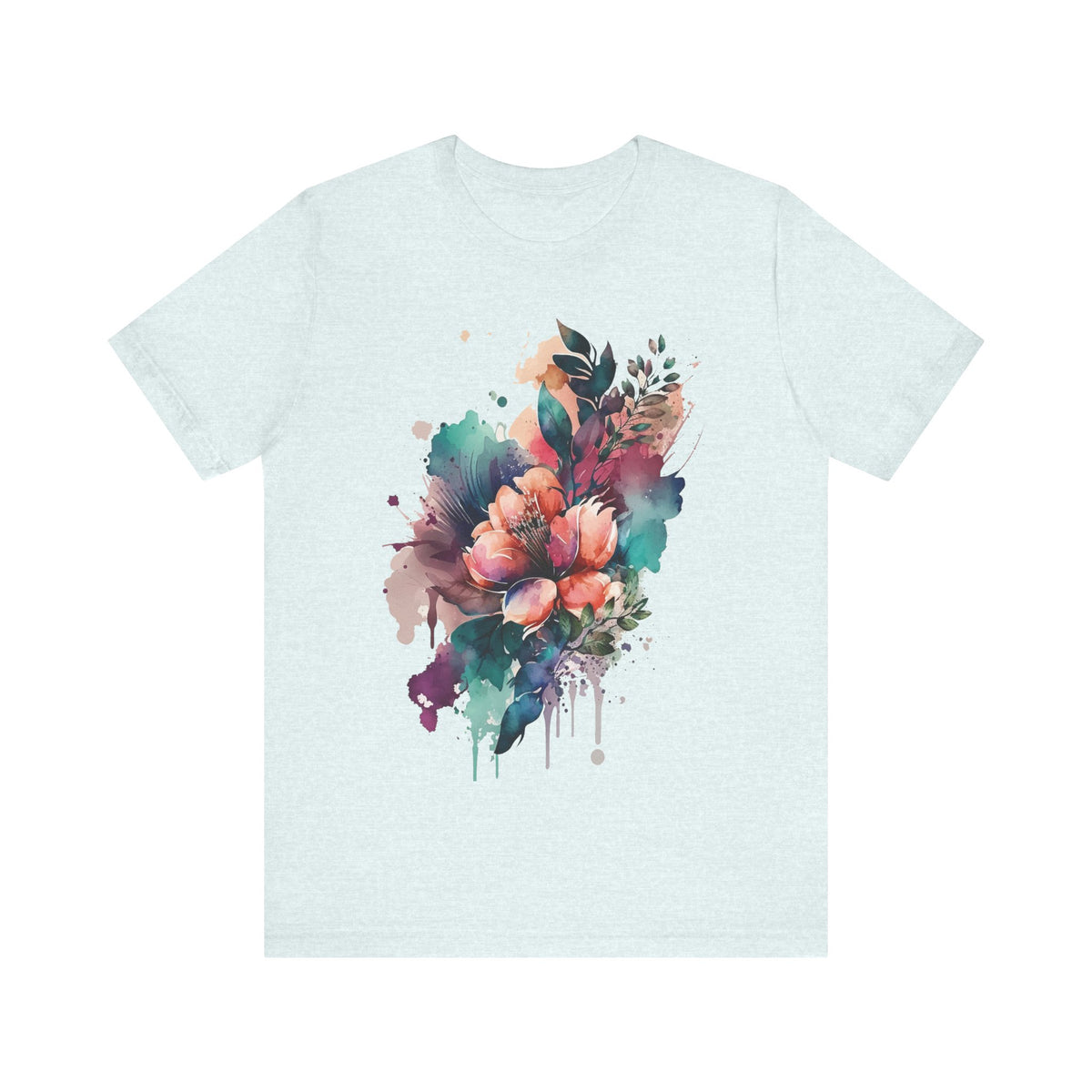 Floral Graphic Tee Shirt - Bella+Canvas Unisex 100 Cotton 57