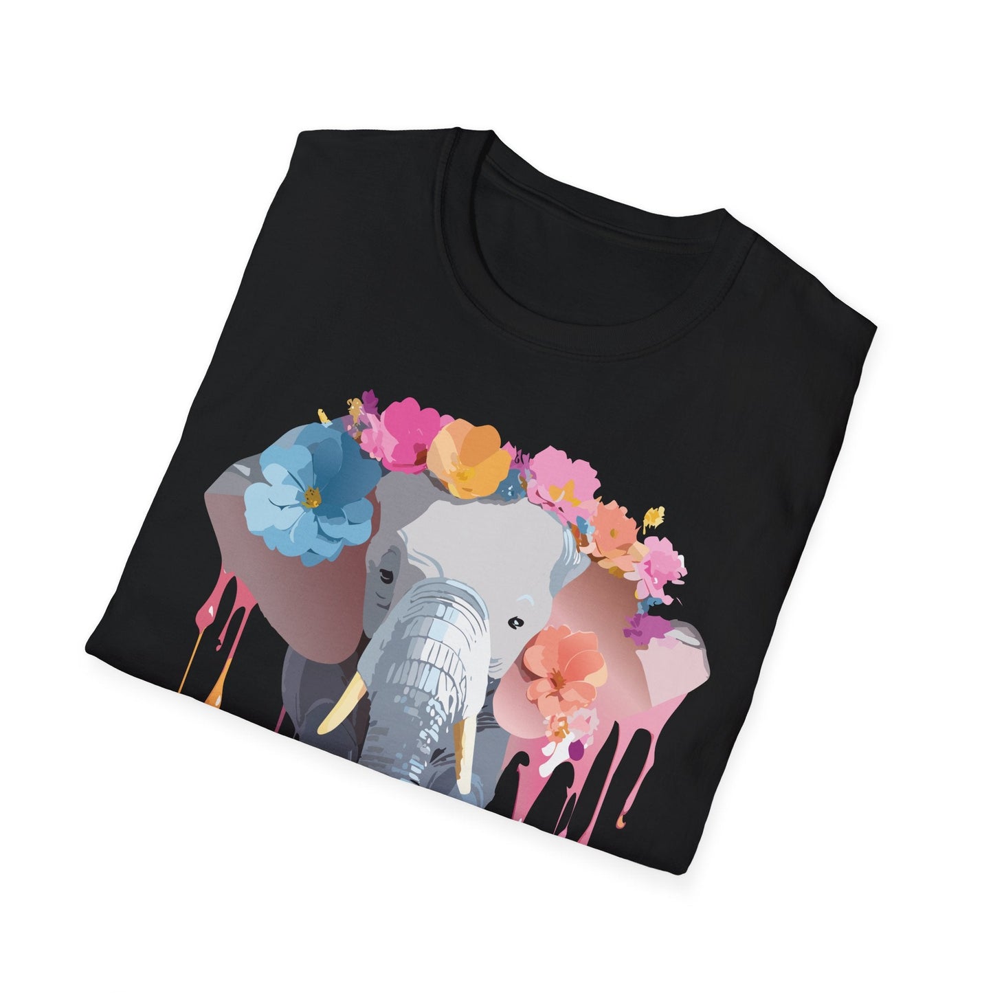 Elephant T Shirt Unisex Softstyle Gildan 64000 Elephant On T Shirt Animation Animals Tee