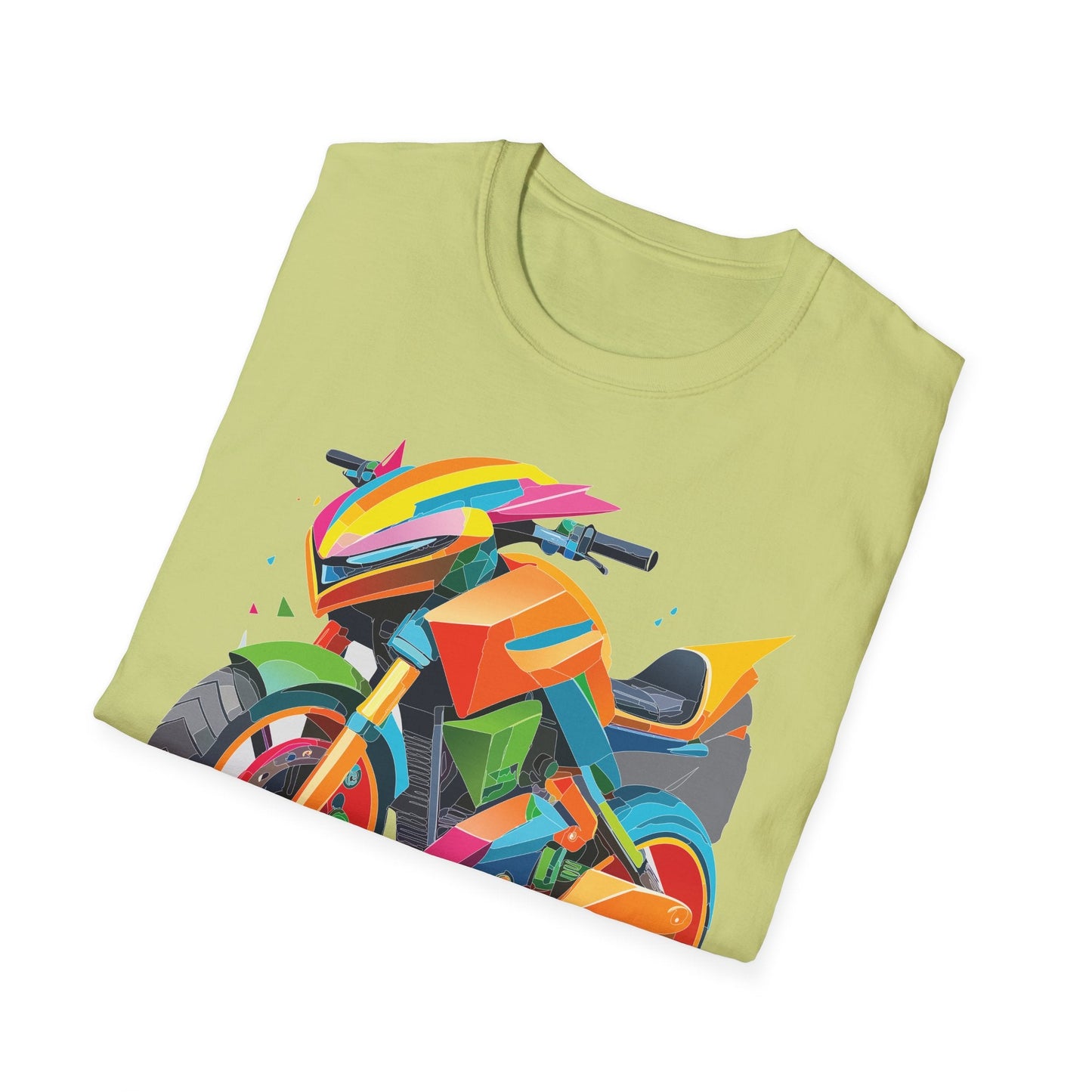Unisex Bike T Shirt Moto Shirt MTB T Shirt With Art Design Softstyle Cotton Tee For Enthusiasts