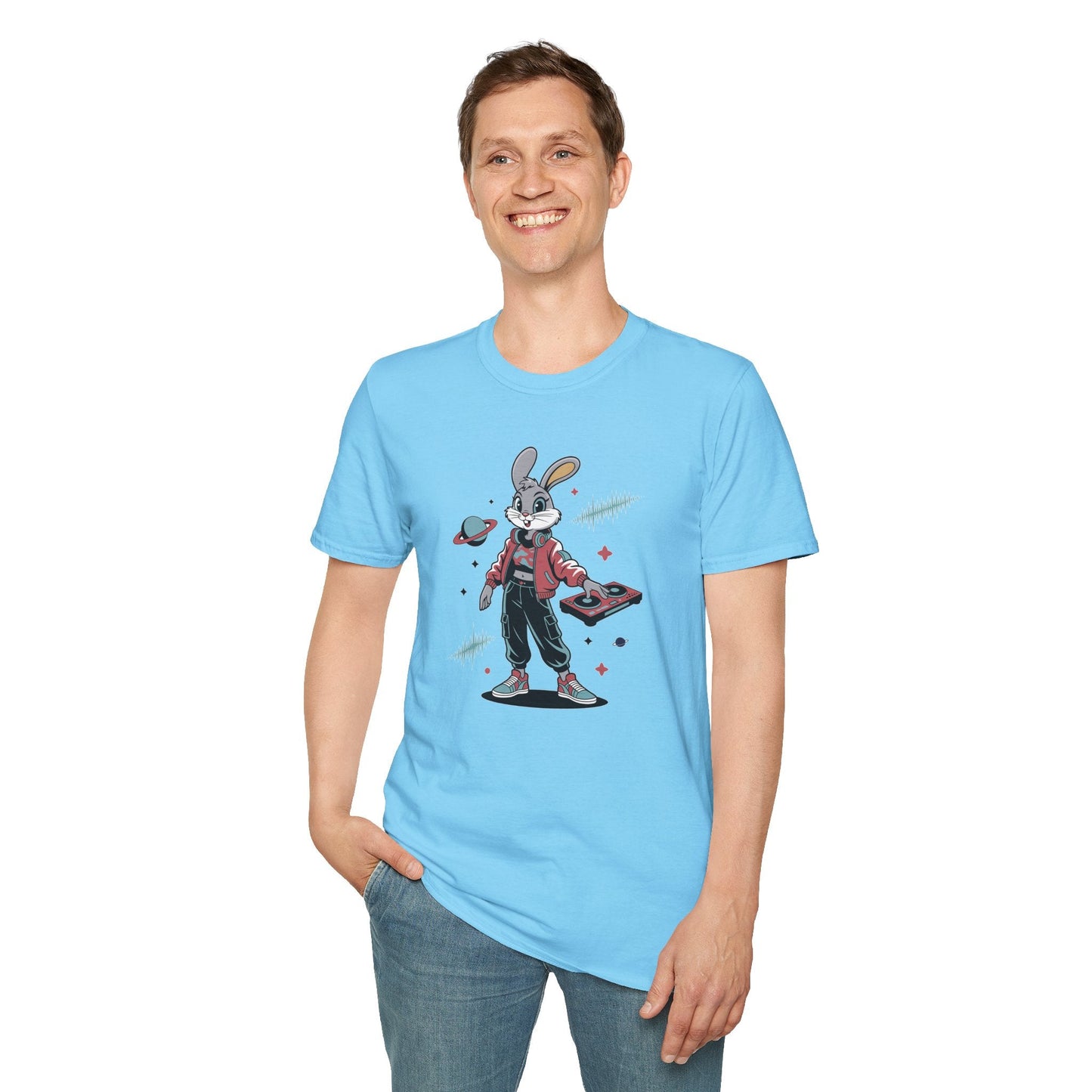 Cartoon T Shirt With Animation And Funny Animals Tee Unisex Softstyle 100 Percent Ring Spun Cotton