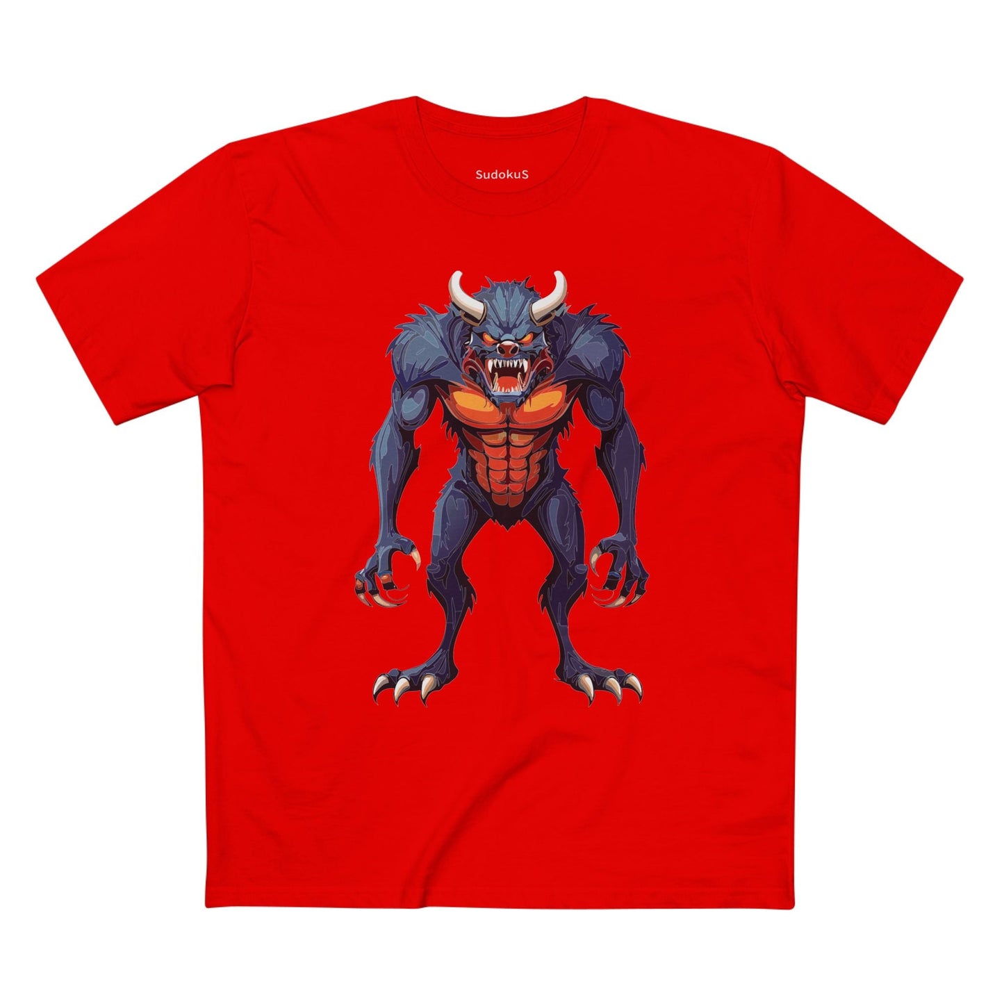Cartoon Monsters Graphic Unisex 100 Cotton Staple Tee 11