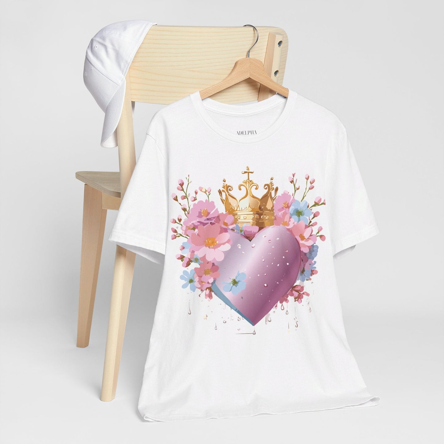 Valentine Graphic Tee Unisex Jersey Short Sleeve By Adelpha Vintage Inspired Artwork