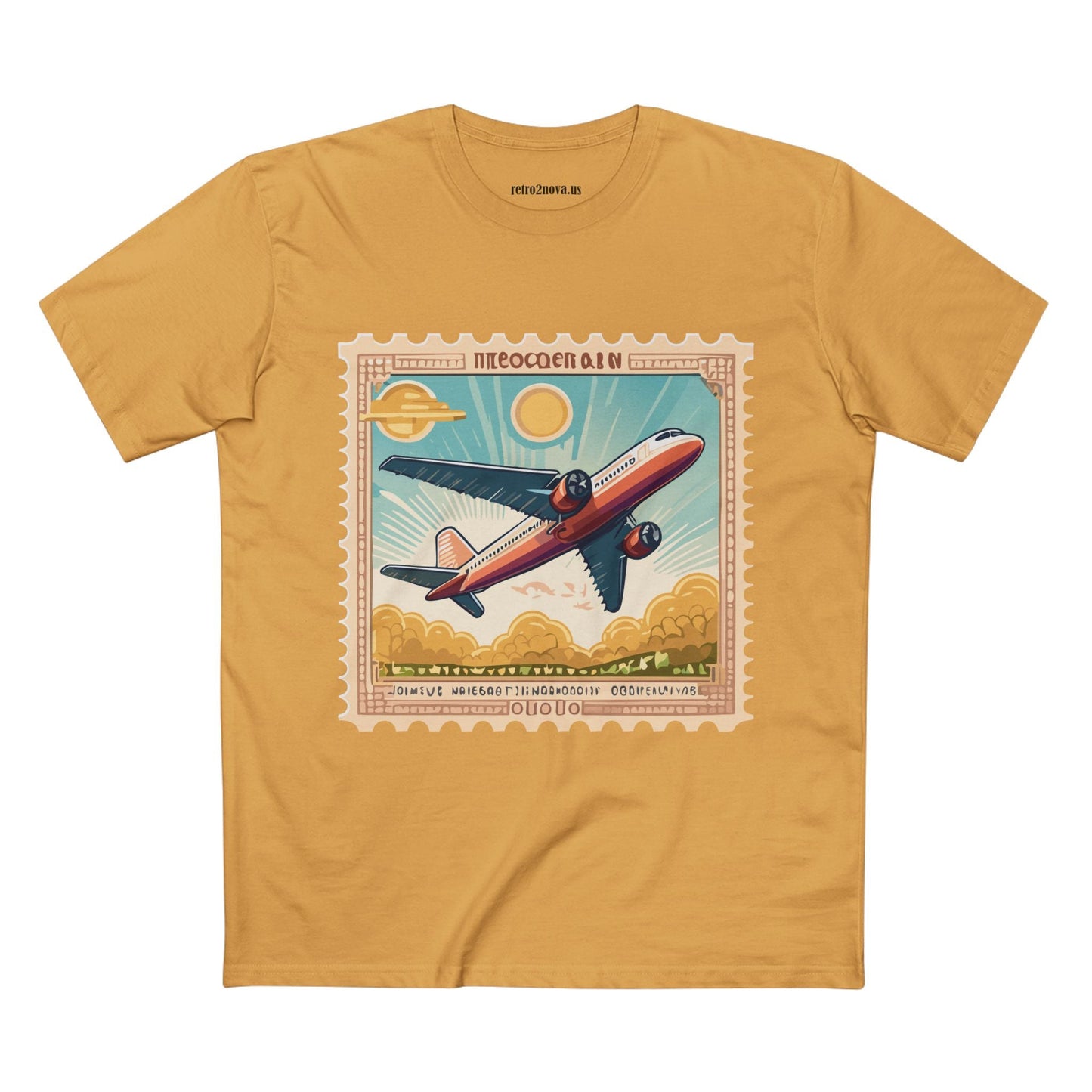 Stamp Shirt Postage Stamp Tee PS5 Unisex Premium Cotton Art Tee By Retro2Nova Pro
