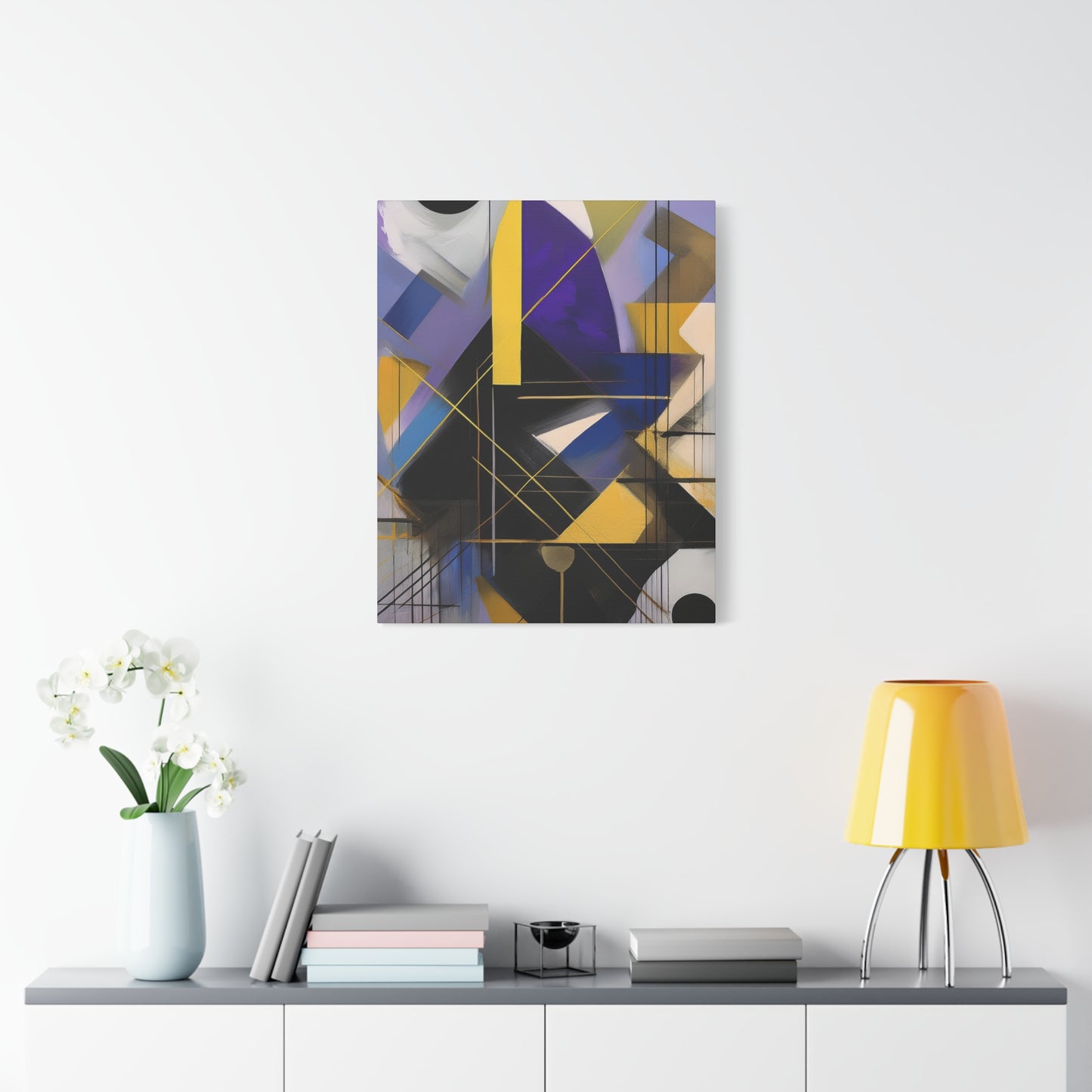 Purple Abstract Painting Print Canvas 20x24,20x30,24x30, 24x32,24x36,30x40, 32x48,36x48,40x60 Pine-Wood Inner Frame ABS-33