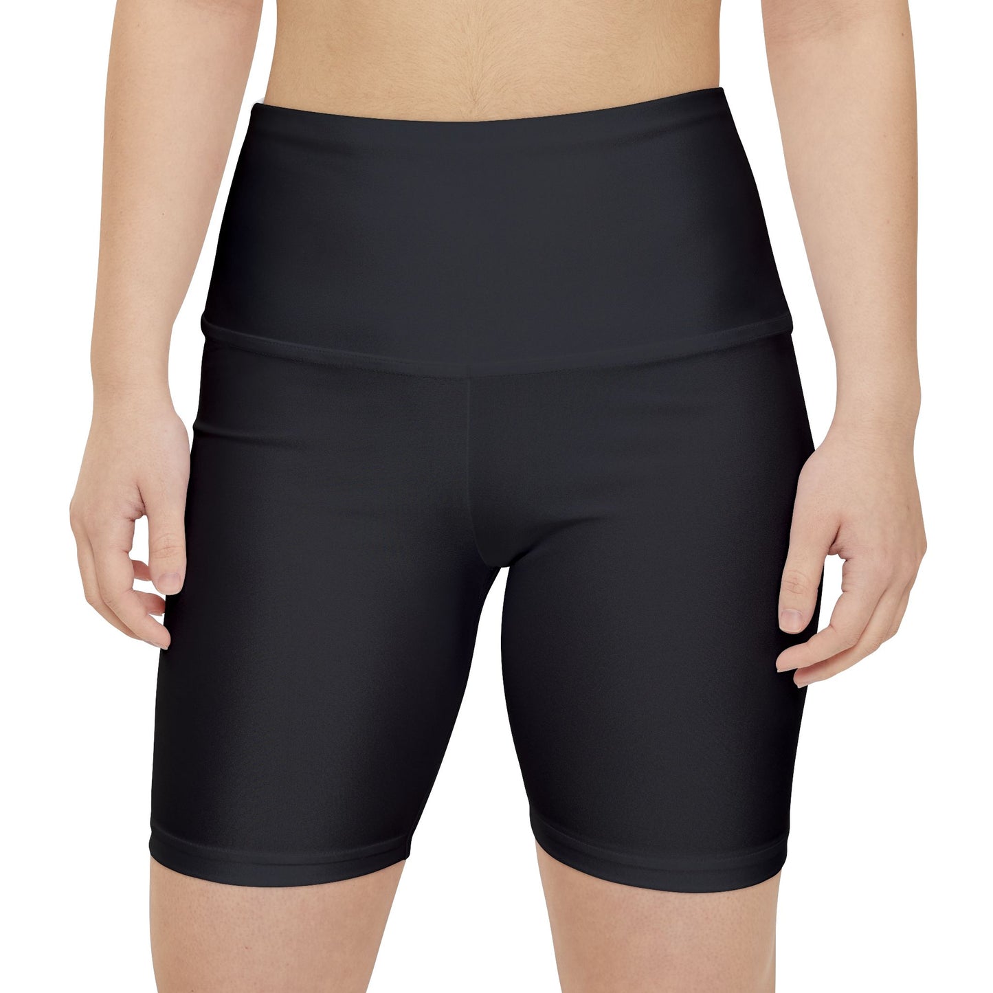 Onyx Black Women's Workout Shorts — High-Waist Black Biker Shorts for Gym, Yoga & Everyday Activewear