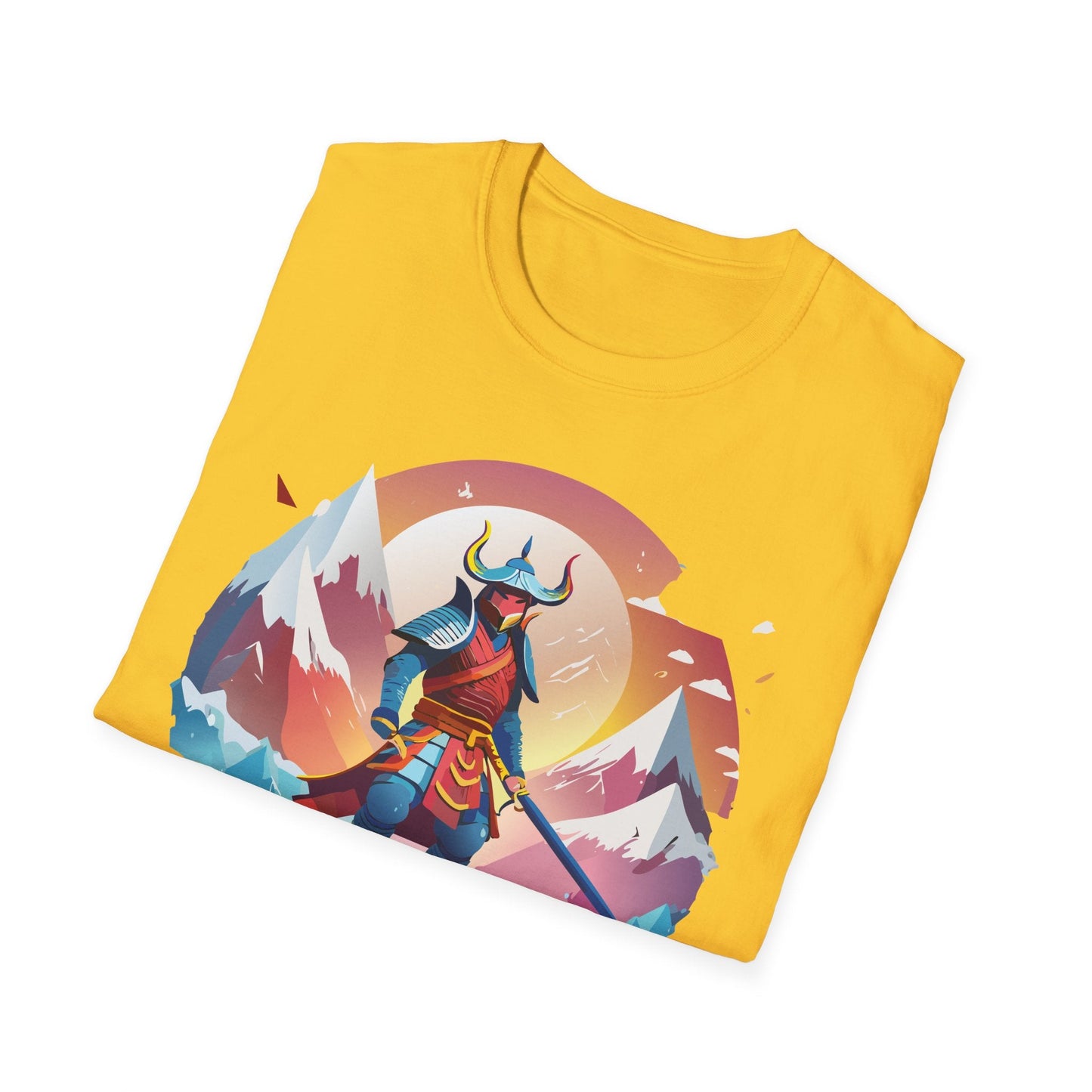 Samurai Style T Shirt Unisex Softstyle 64000 100 Percent Ring Spun Cotton Comfortable Tee