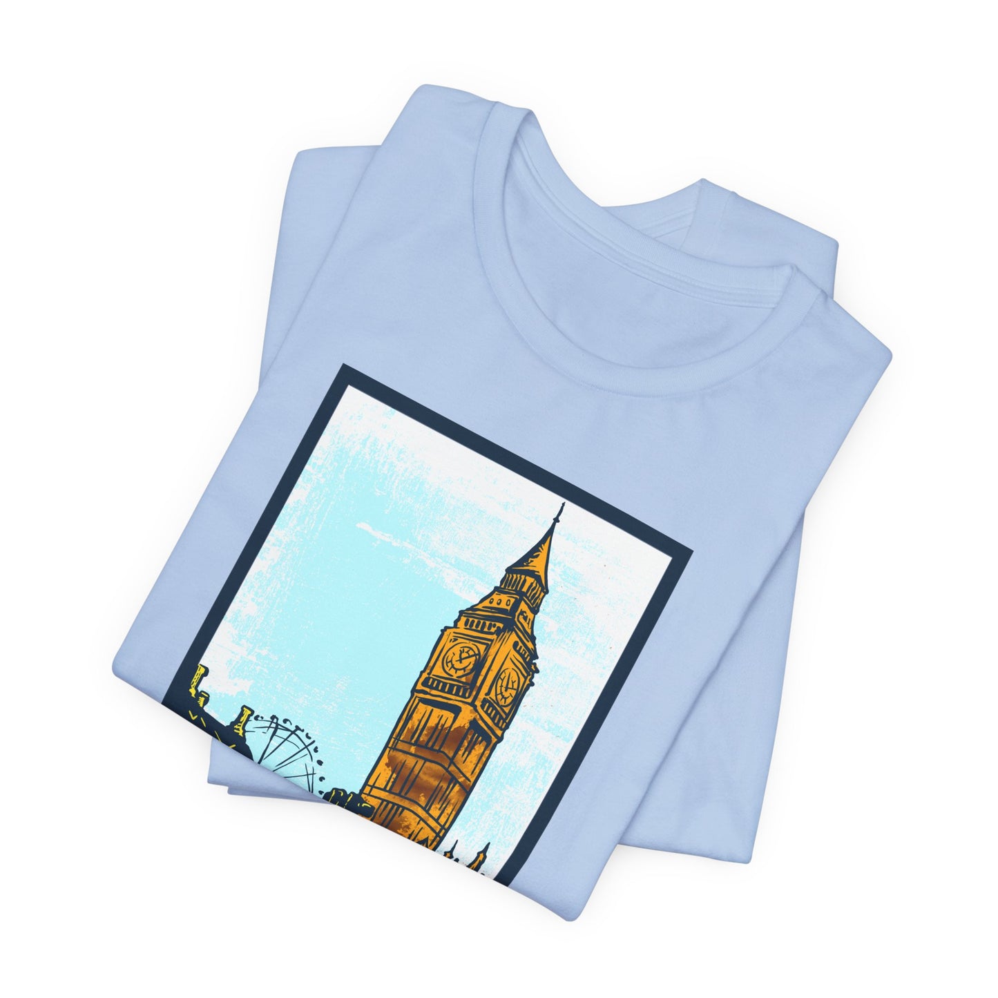 Retro Poster London Graphic Design Tee, London Shirt, Vintage Tees, Art Design T-Shirt, Graphic Tee, Retro Art Shirts