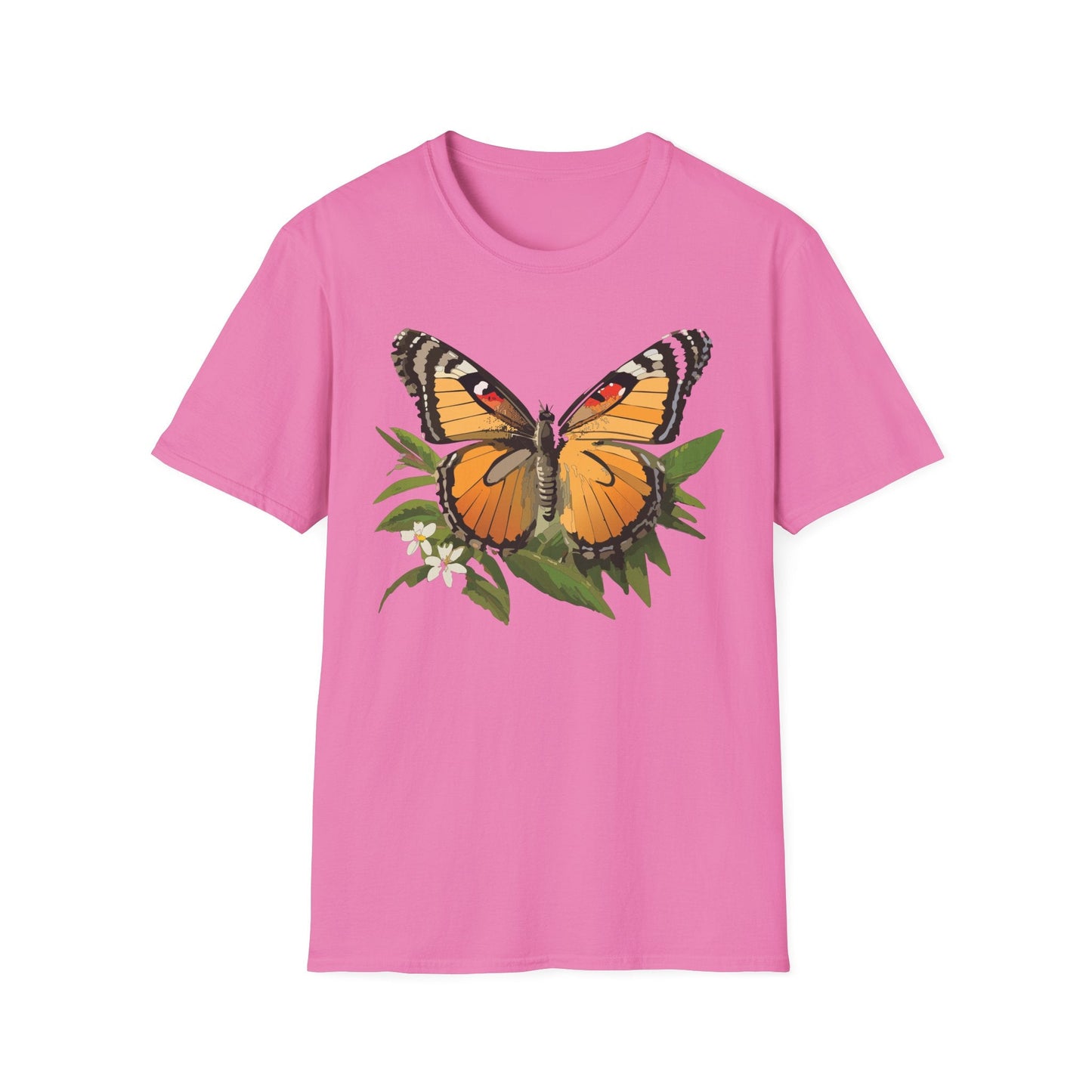 Monarch Butterfly Shirt Unisex Softstyle Tee 100 Percent Ring Spun Cotton Gildan 64000