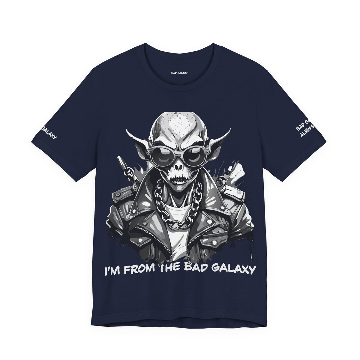Alien Graphic Unisex Cotton Bella+Canvas Tee with Art Design b78